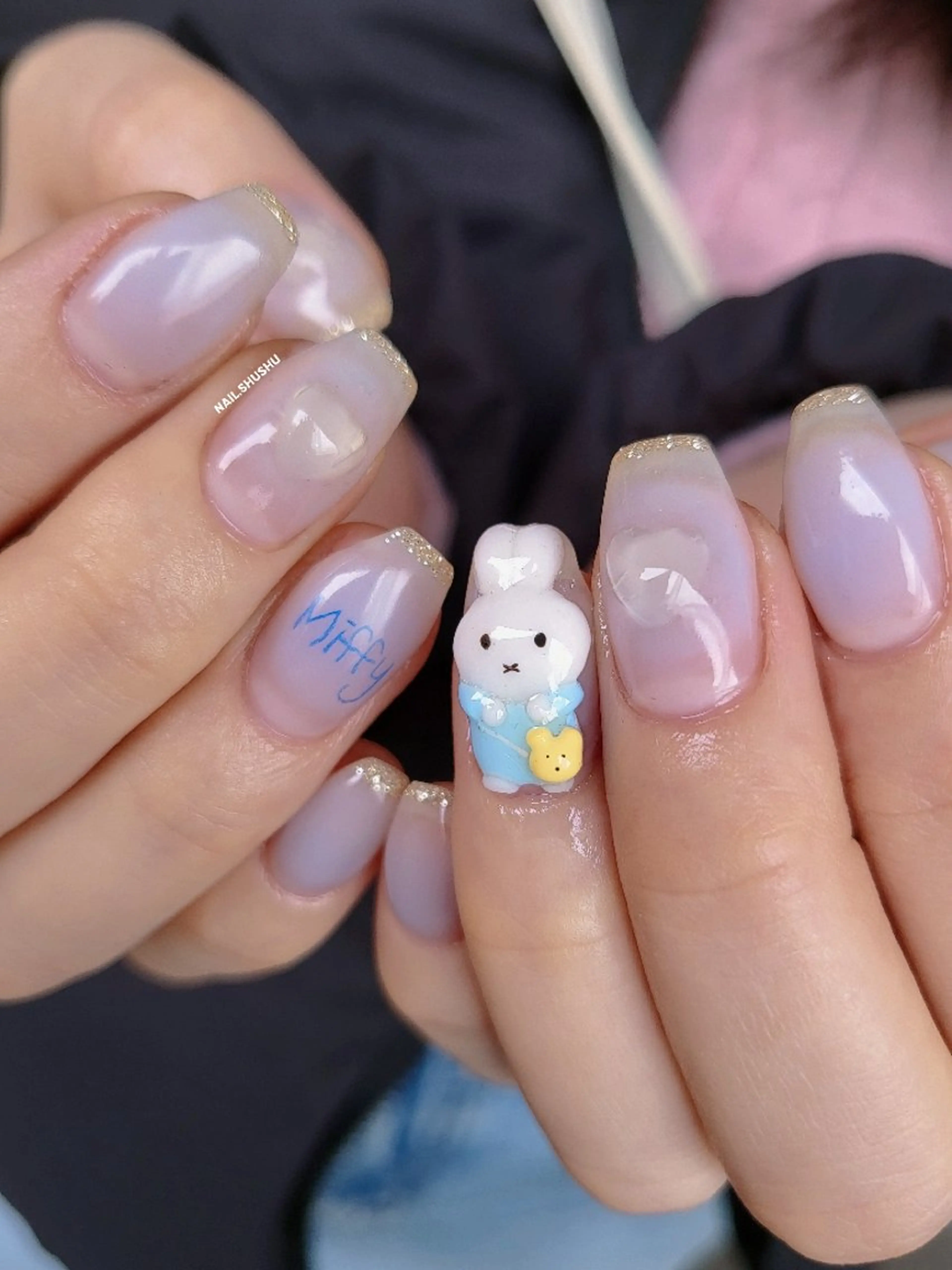 ネイル ハンドネイル 3dパーツ/流行り 👧shushu❤️のネイルデザイン