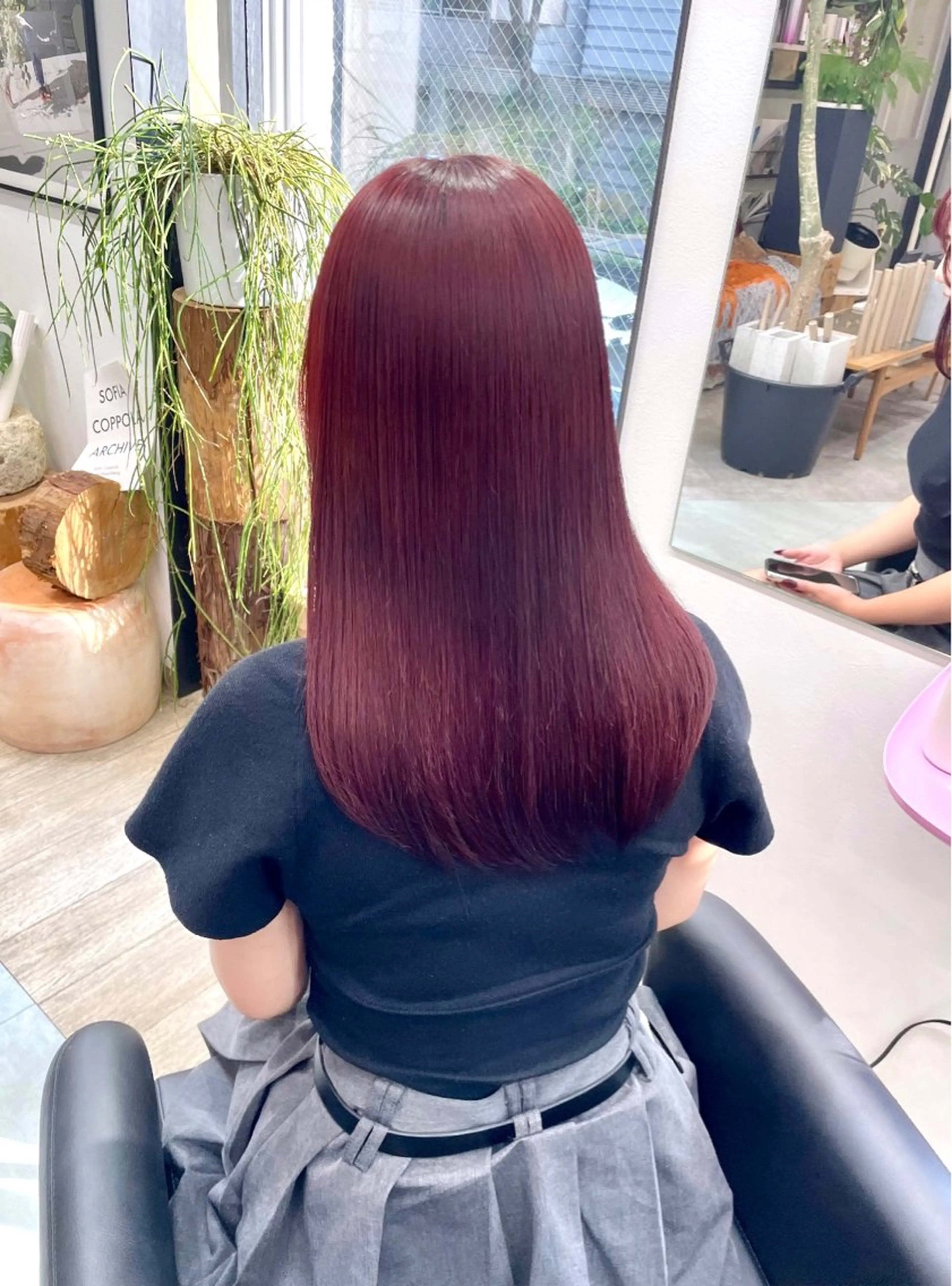 セミロング カラー カット ヘアカラー トリートメント カノン/透明感カラー /酸性ストレートのヘアスタイル