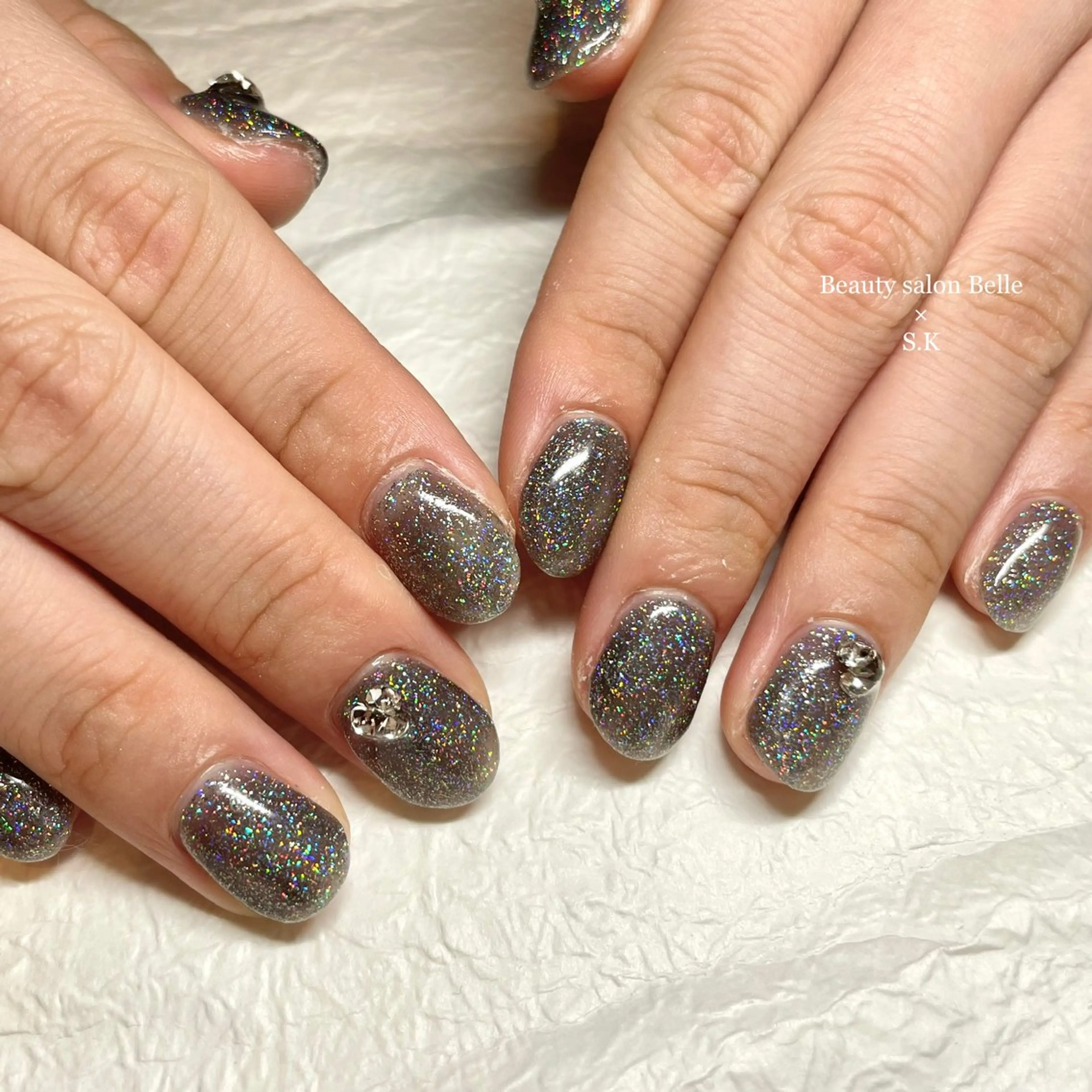 ネイル フラッシュネイル ハンドネイル ラヴィアンローズ所属・S. kurumiのネイルデザイン