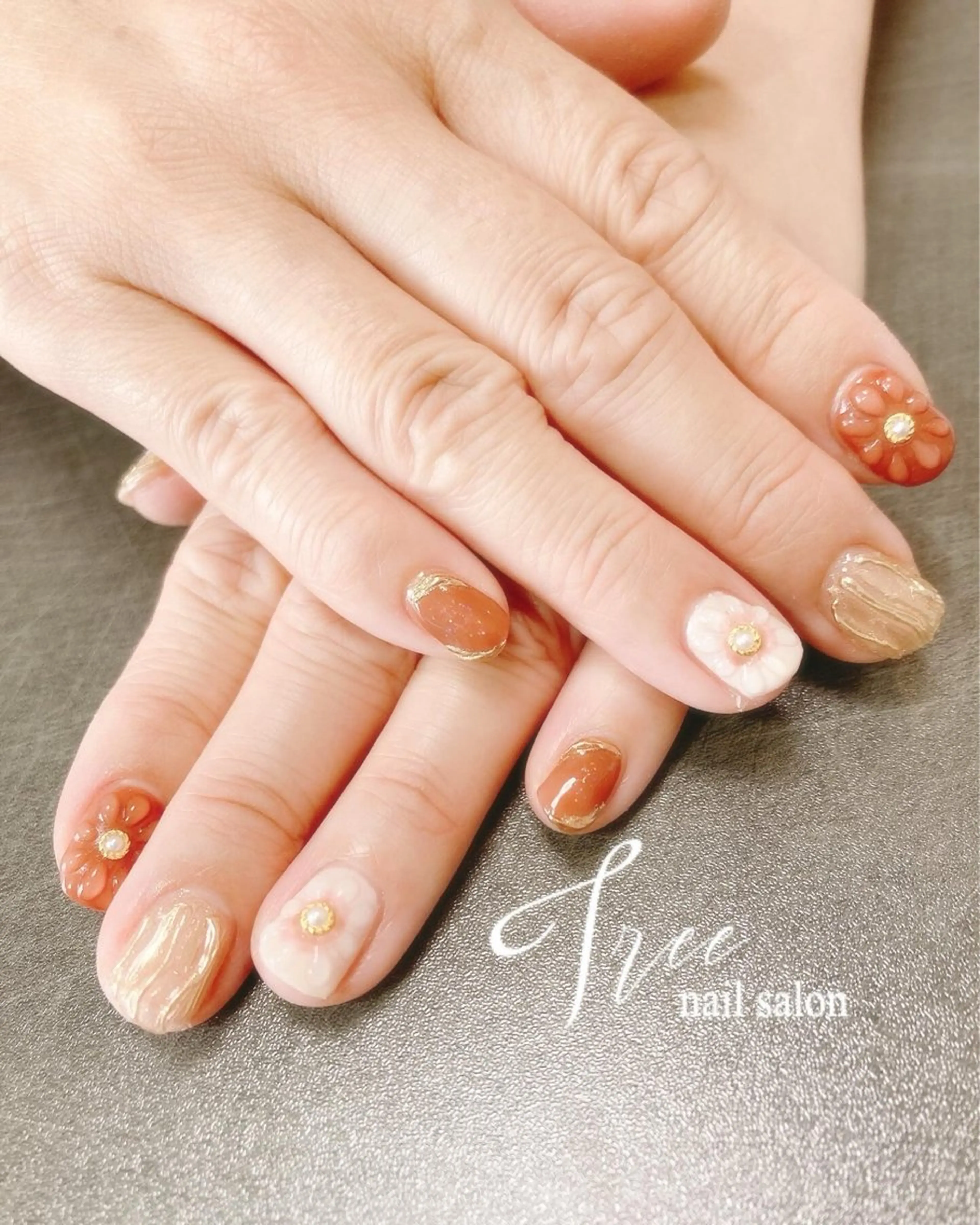 ネイル フラワーネイル ショートネイル Tree 〜saito〜のネイルデザイン