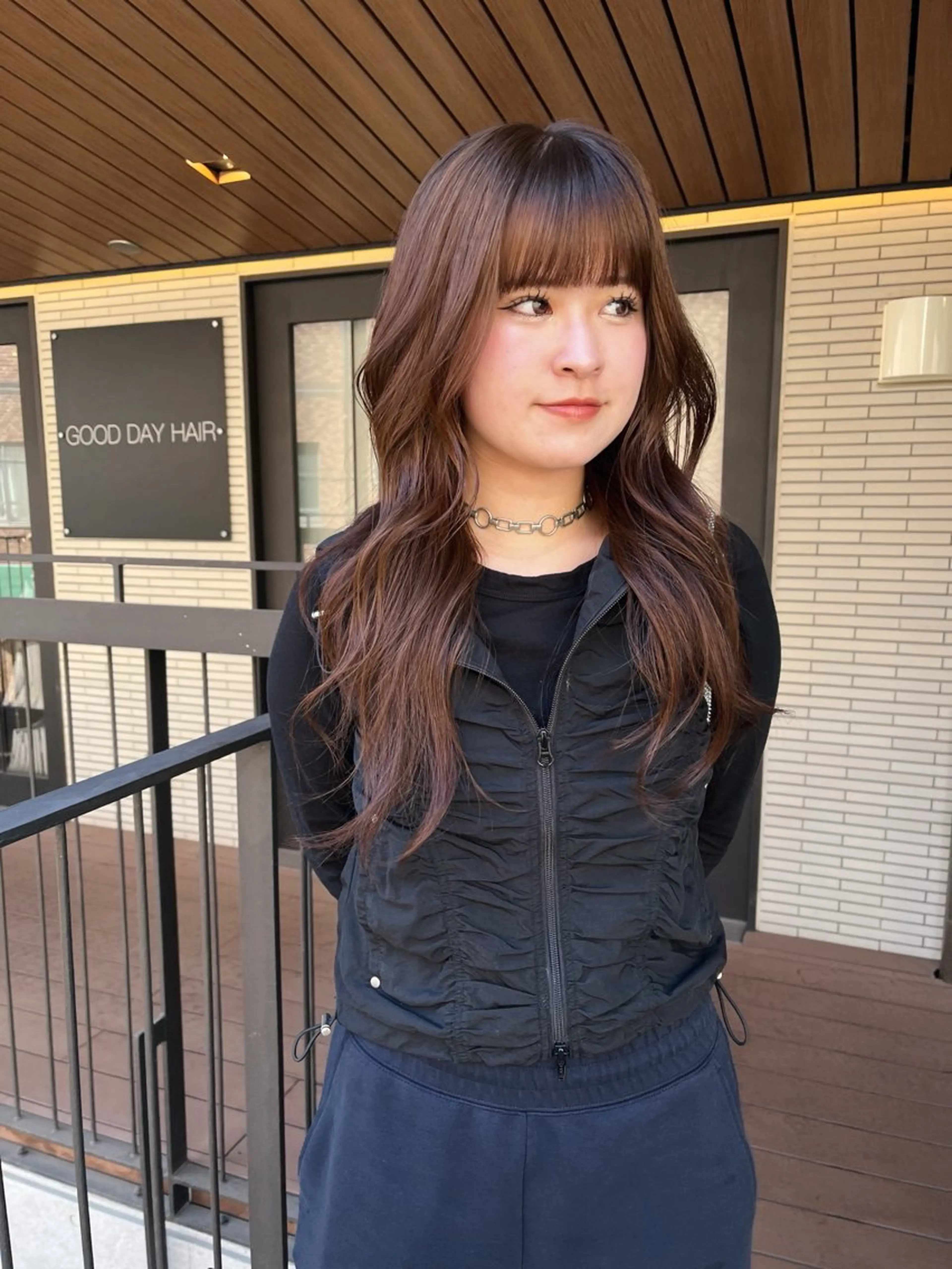 ロング カラー 暖色カラー 🌼クニトウメイのヘアスタイル