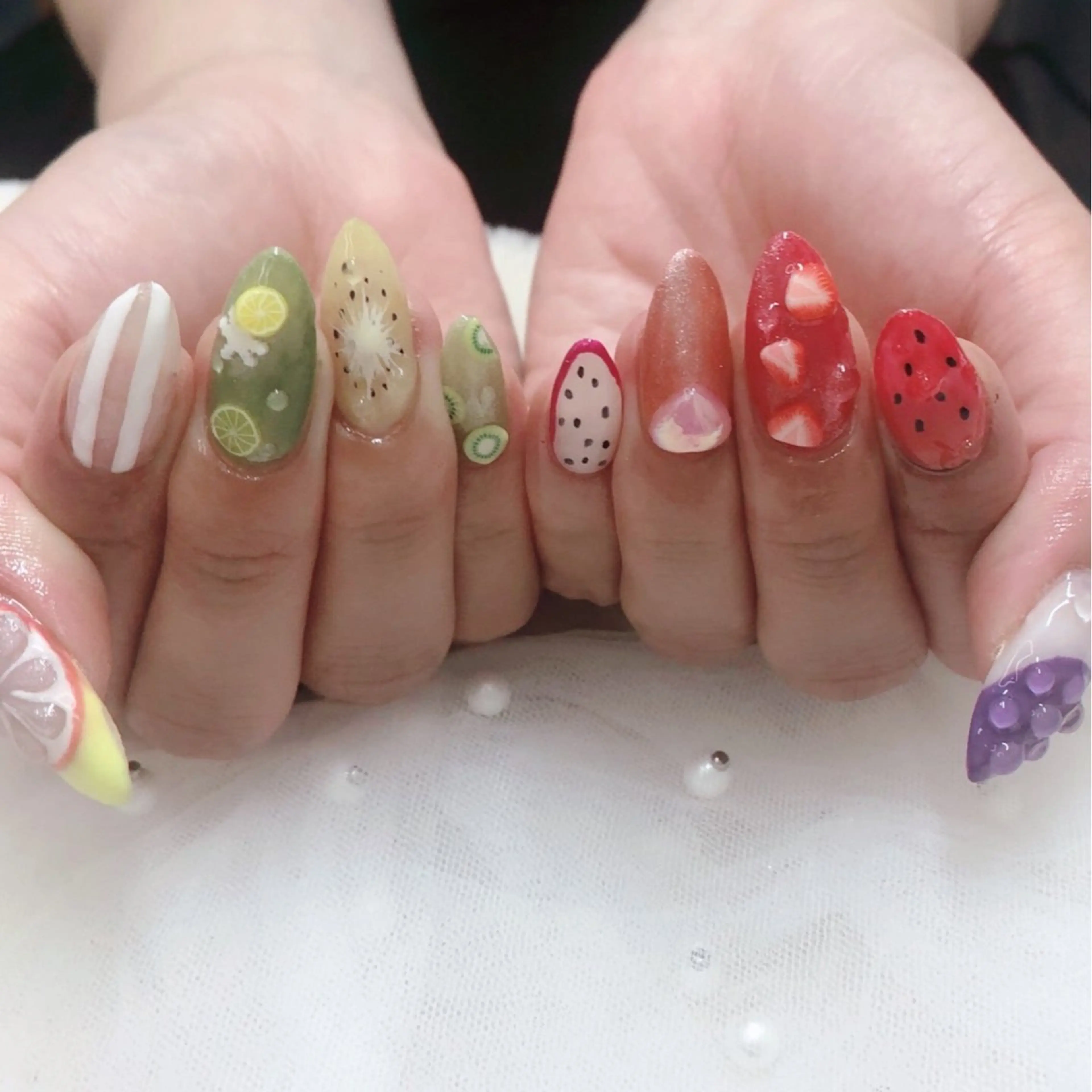 ネイル フットネイル フレンチネイル ジェルネイル ガラスフレンチ 韓国ネイル ハンドネイル ハンドケア 大門浜松町 ネイルのネイルデザイン