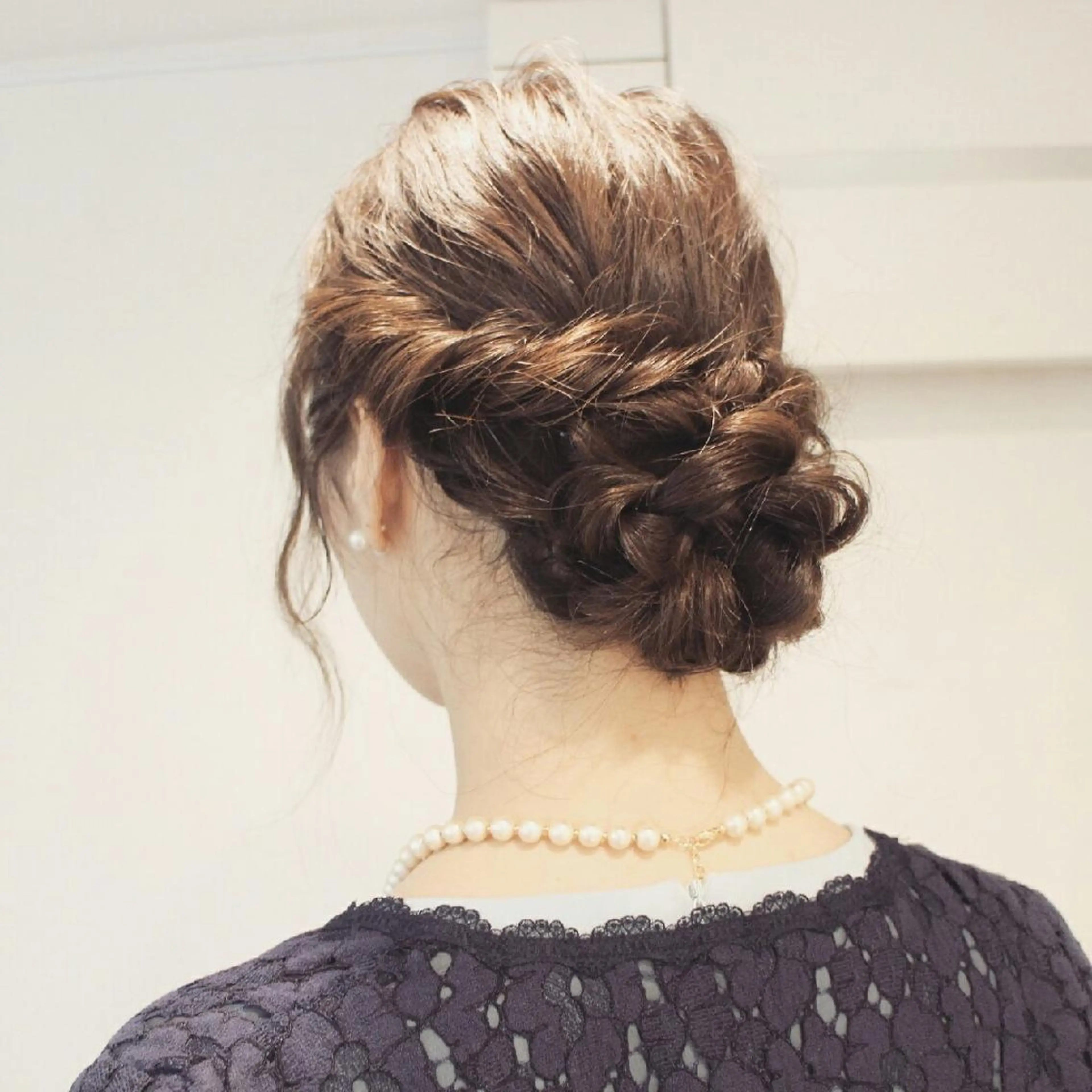 ヘアアレンジ Click所属・クニモトハルナ ボブ/柔らかカラーのヘアスタイル