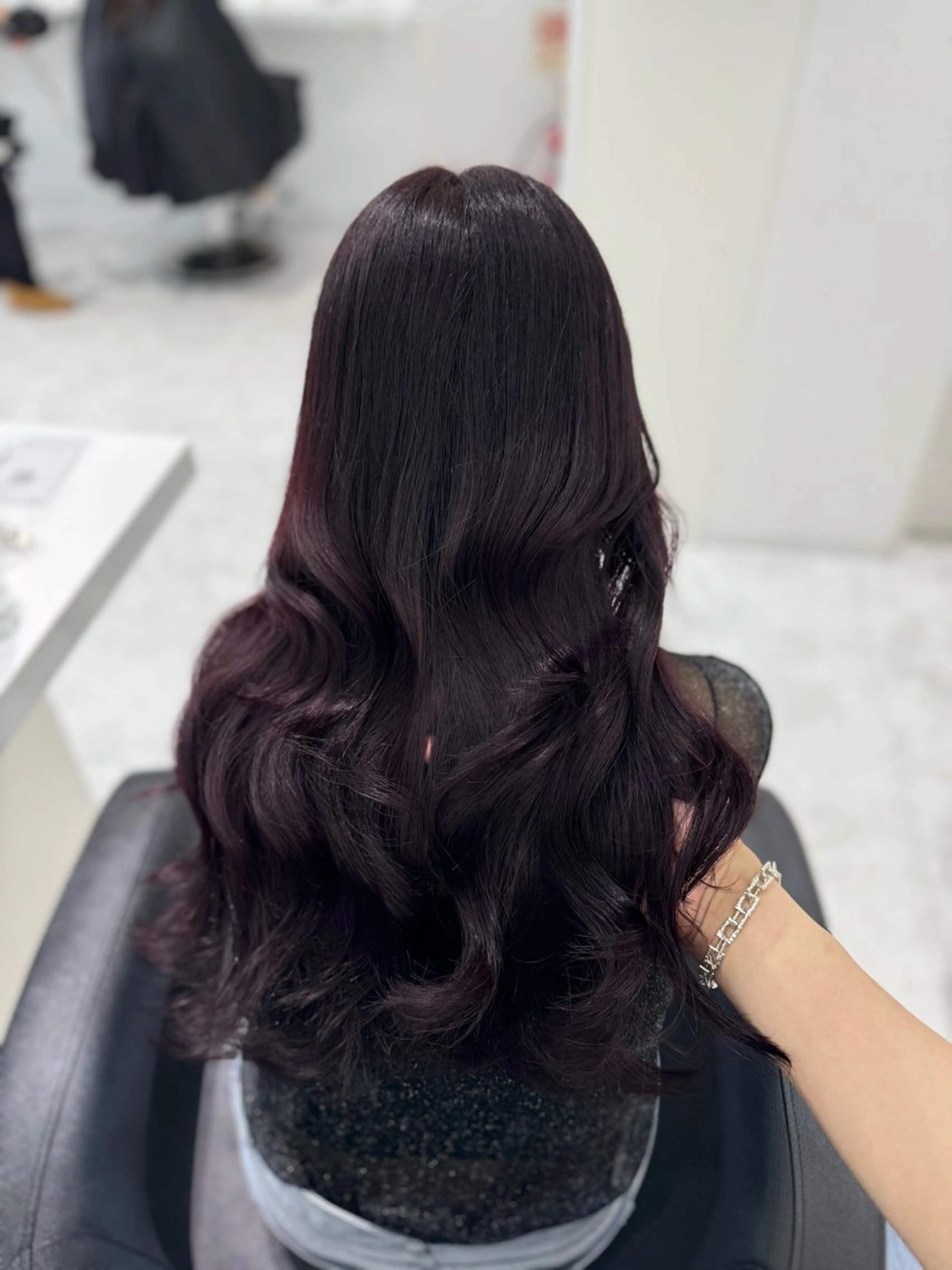 ロング カラー ヘアアレンジ メンズ ラベンダーカラー ヘアカラー トリートメント 🩰韓国ガーリー🏹 kotono🪽のヘアスタイル