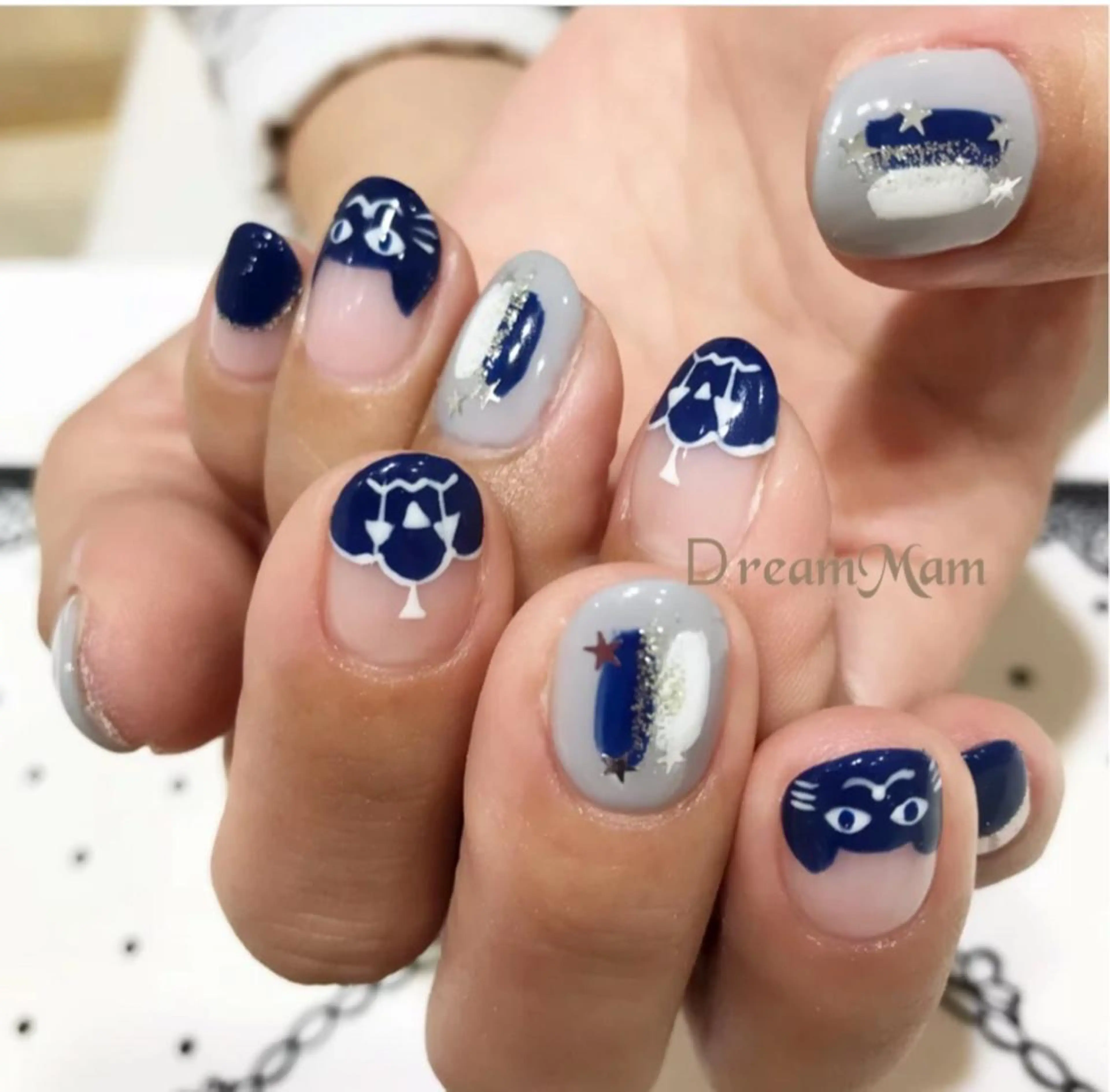 ネイル フレンチネイル ハロウィン 持ち込み Nail Salon Ｄream Mamのネイルデザイン