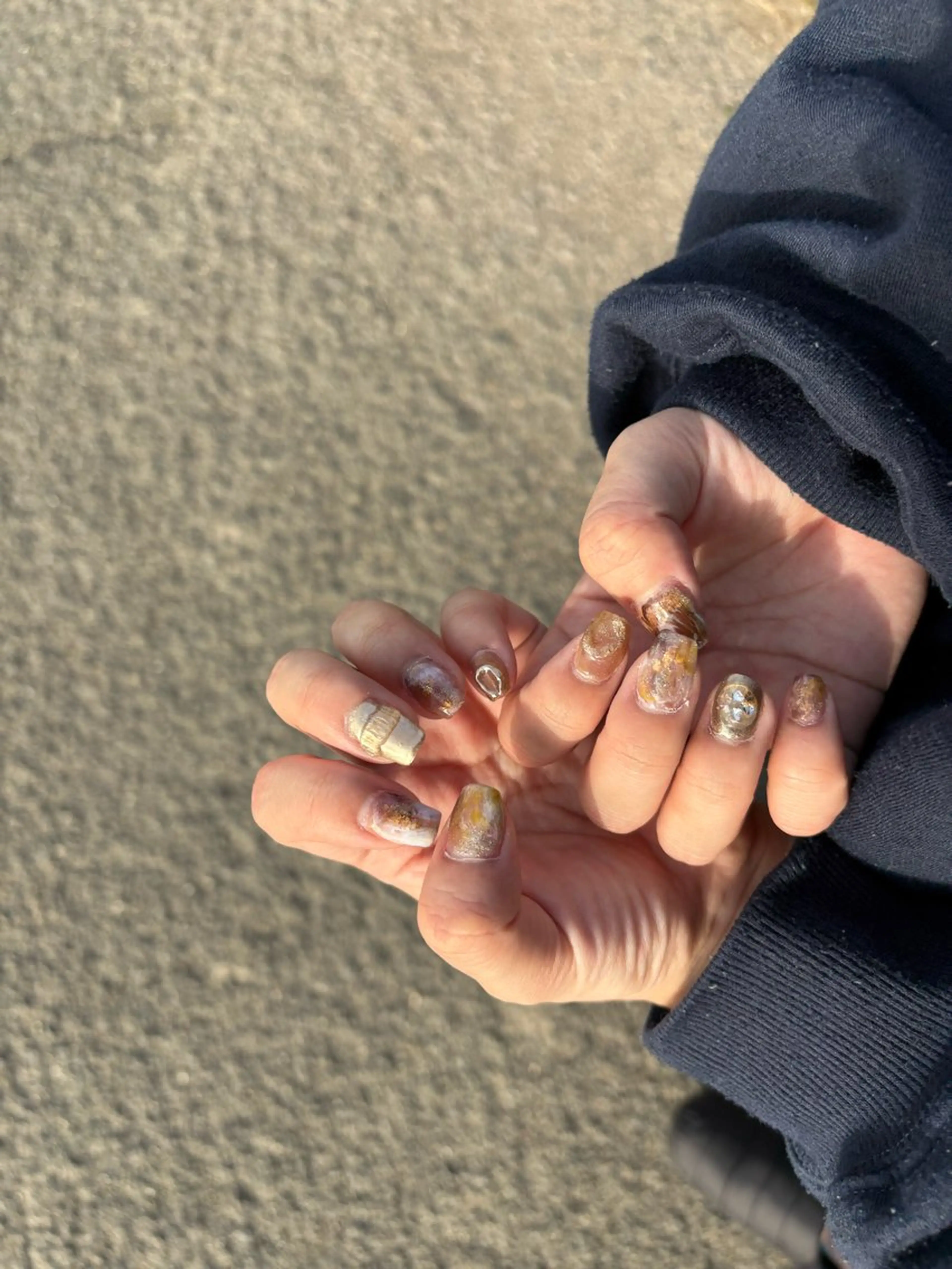 ネイル ニュアンスネイル HairMake3 楓花のネイルデザイン