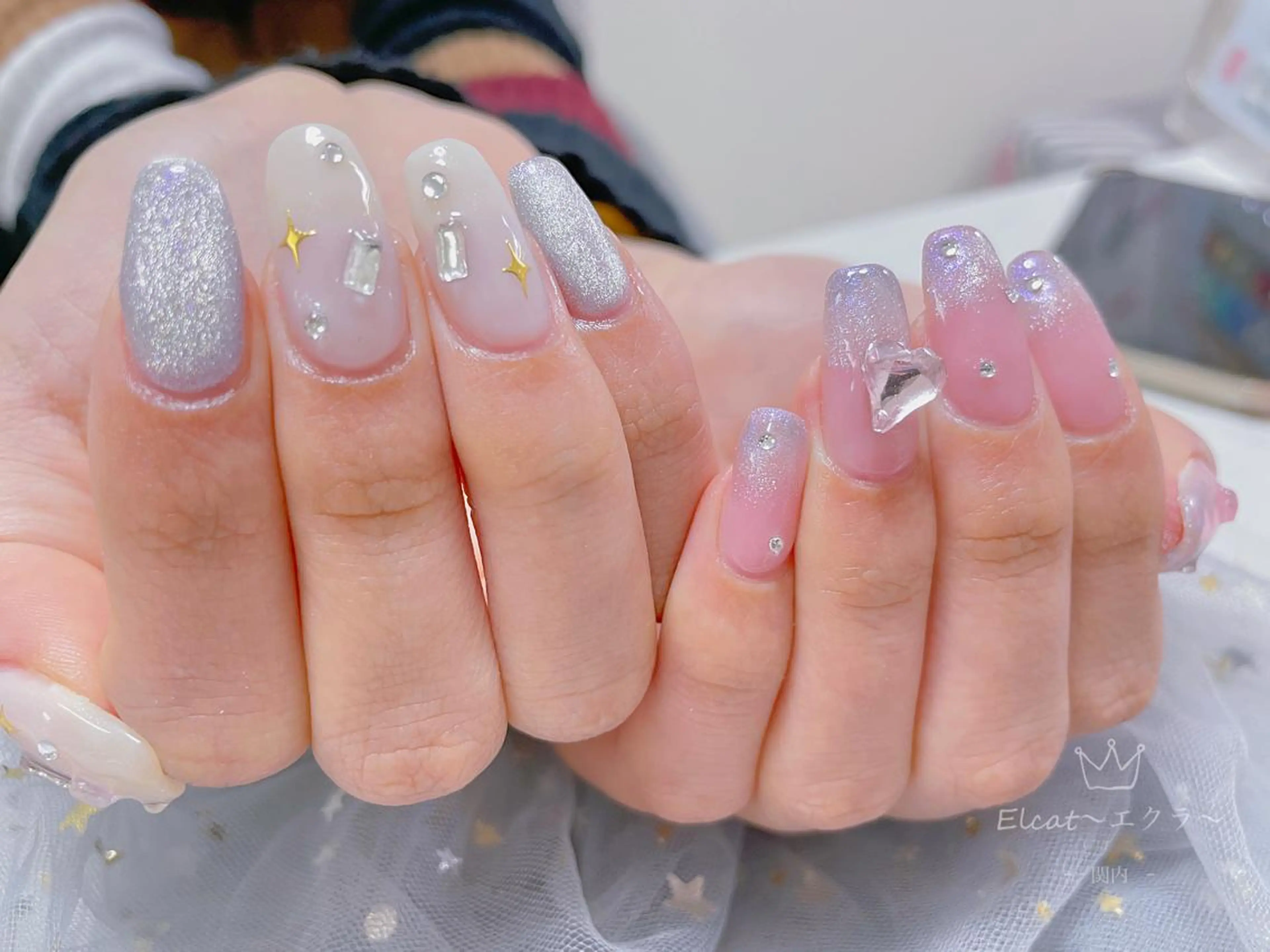 ネイル ハンドネイル ネイルサロンエクラ 🫧Shizukaのネイルデザイン