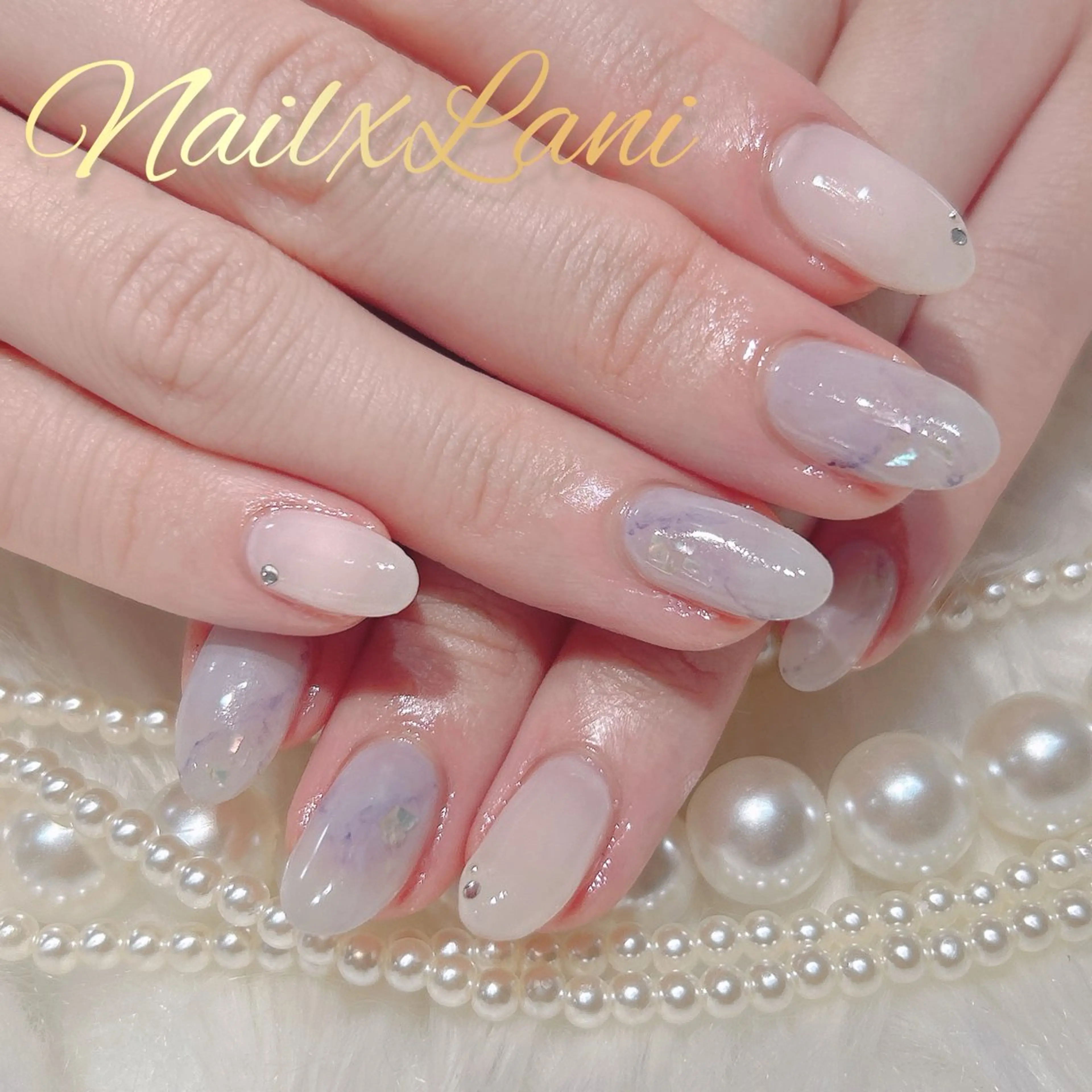 ネイル フットネイル ジェルネイル マグネットネイル パラジェル Nail×Lani 深爪矯正対応◎のネイルデザイン