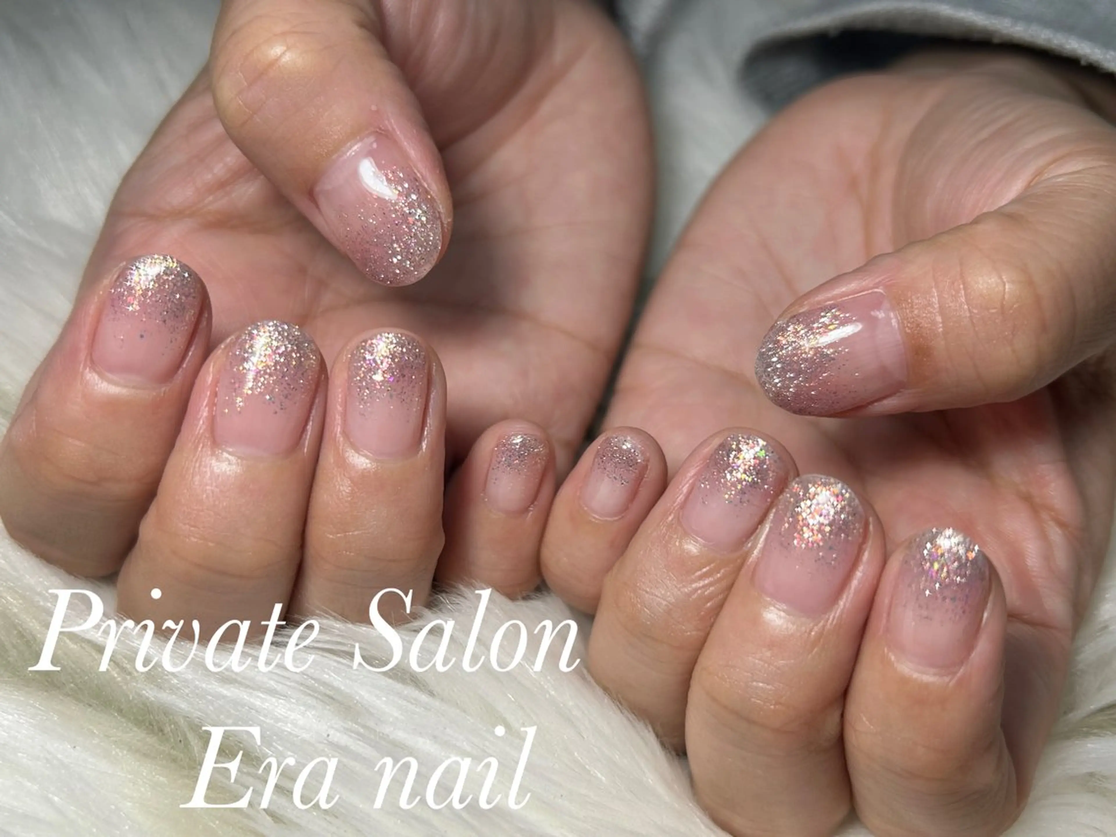 ネイル フラッシュネイル グラデーション ハンドネイル Era nailのネイルデザイン