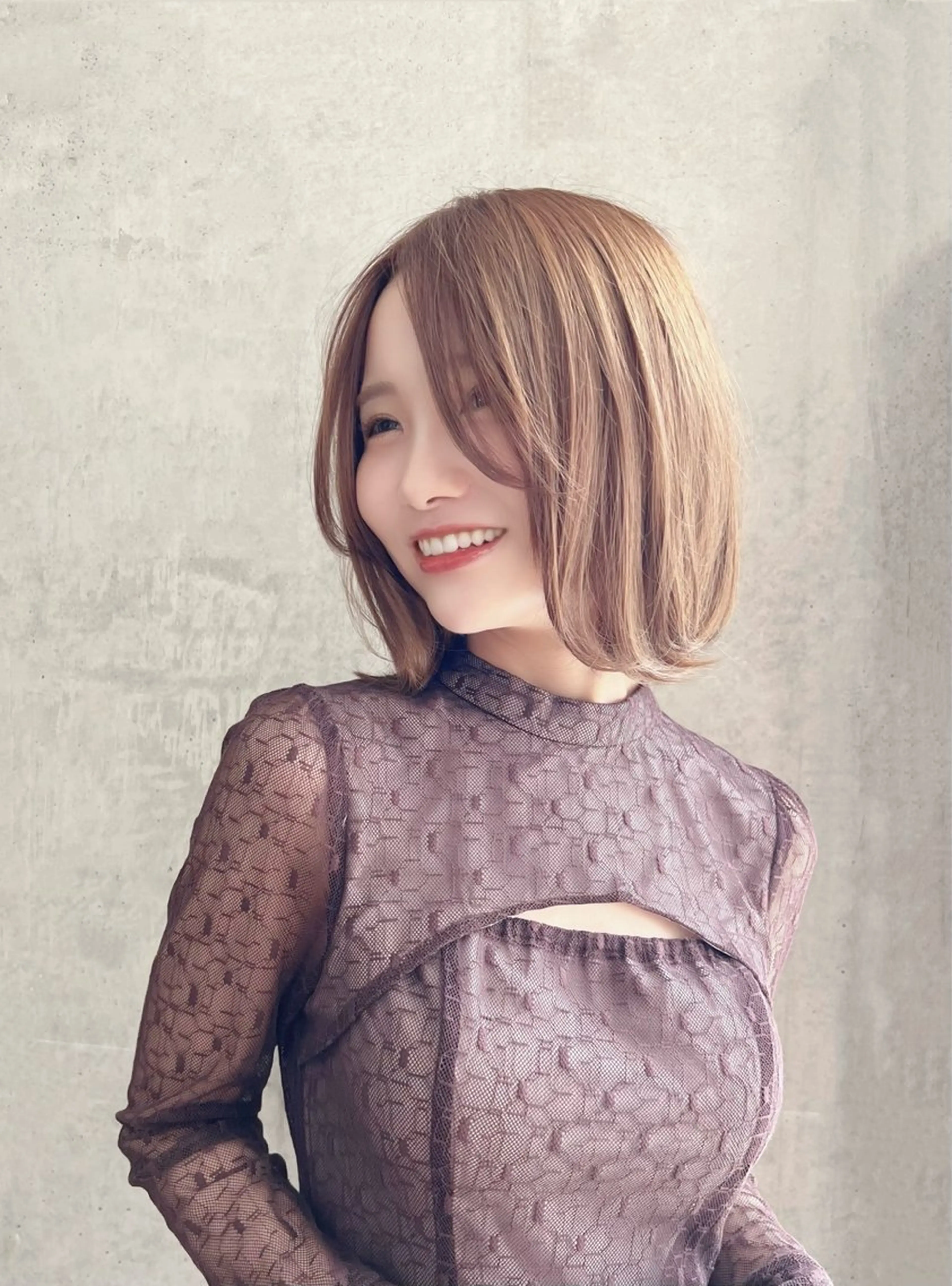 ショート Say.石川葵 ショートボブ前髪のヘアスタイル
