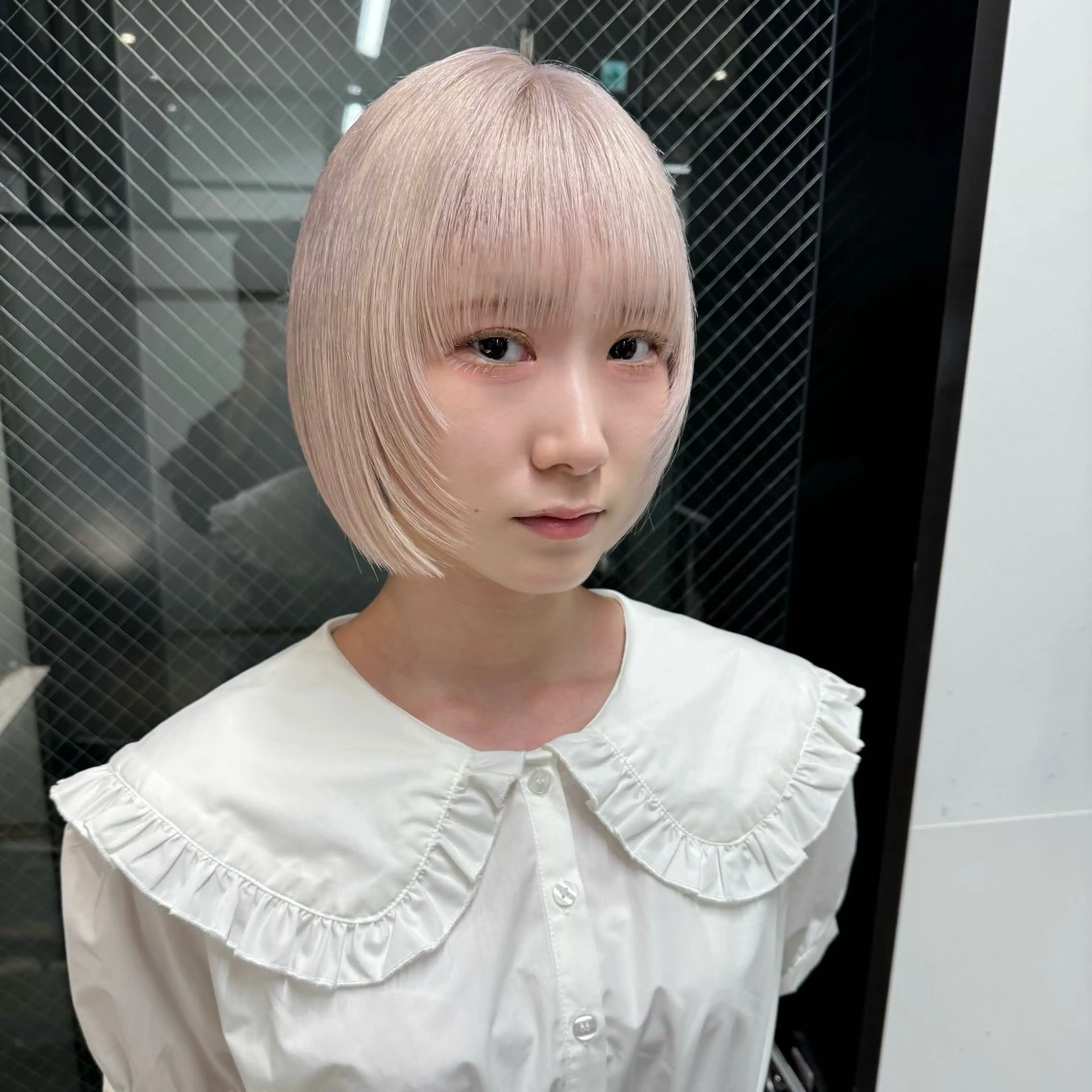 ショート カラー ボブ レイヤーカット/韓国 艶カラー🪄REN.のヘアスタイル