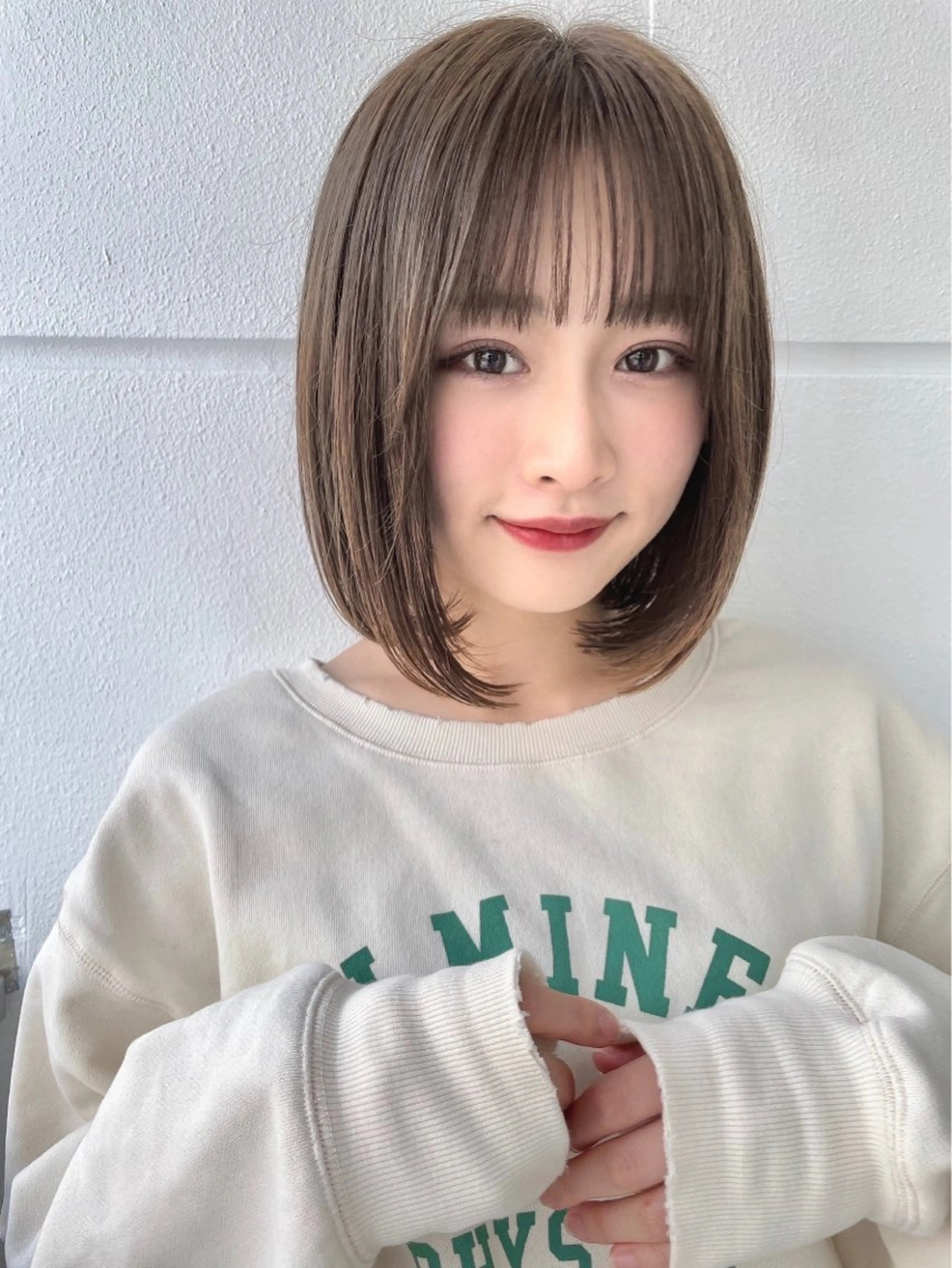 ミディアム 美髪縮毛矯正 /髪質改善のヘアスタイル