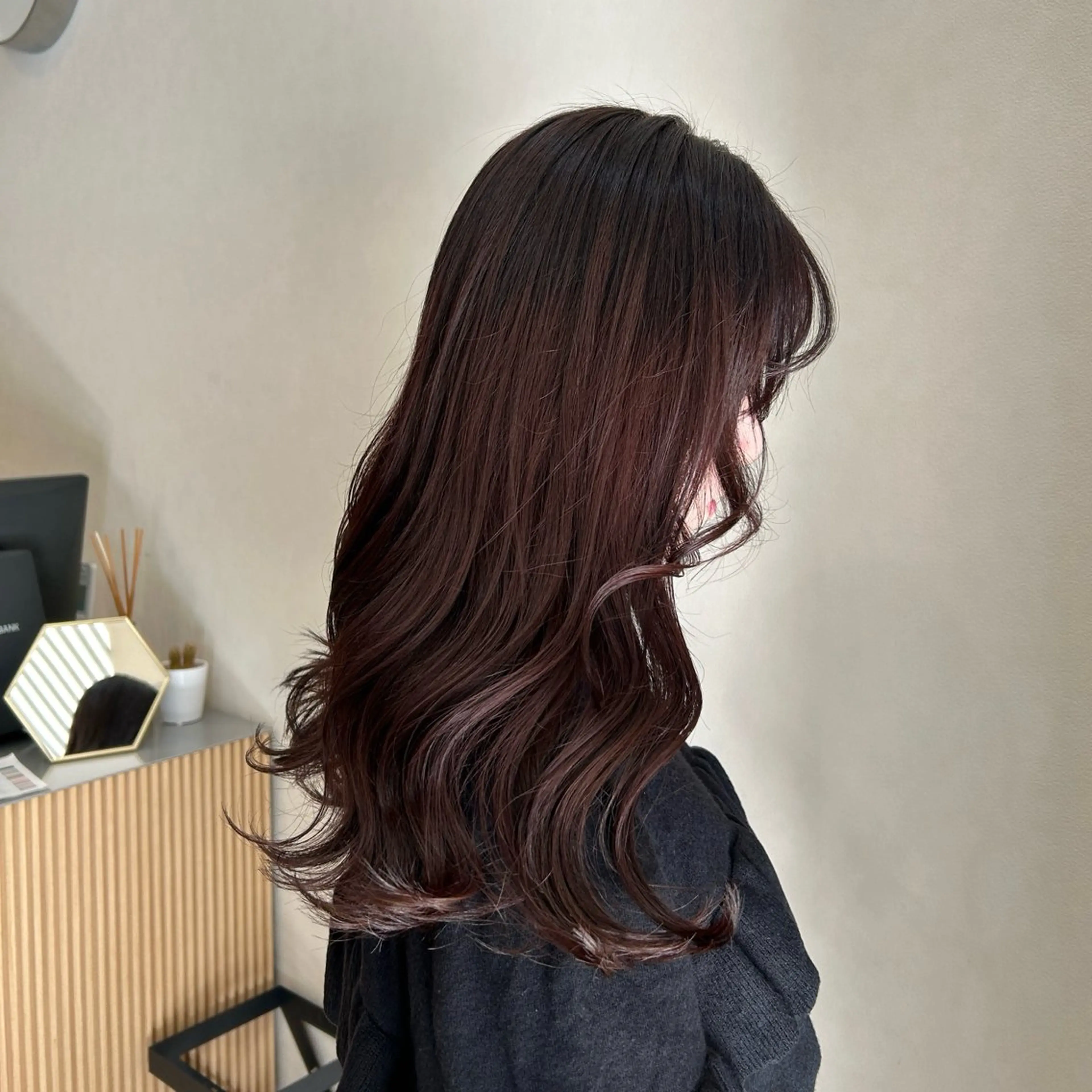 カラー レッドカラー カット ヘアカラー トリートメント MIDORI🌙 透明感/ベージュのヘアスタイル