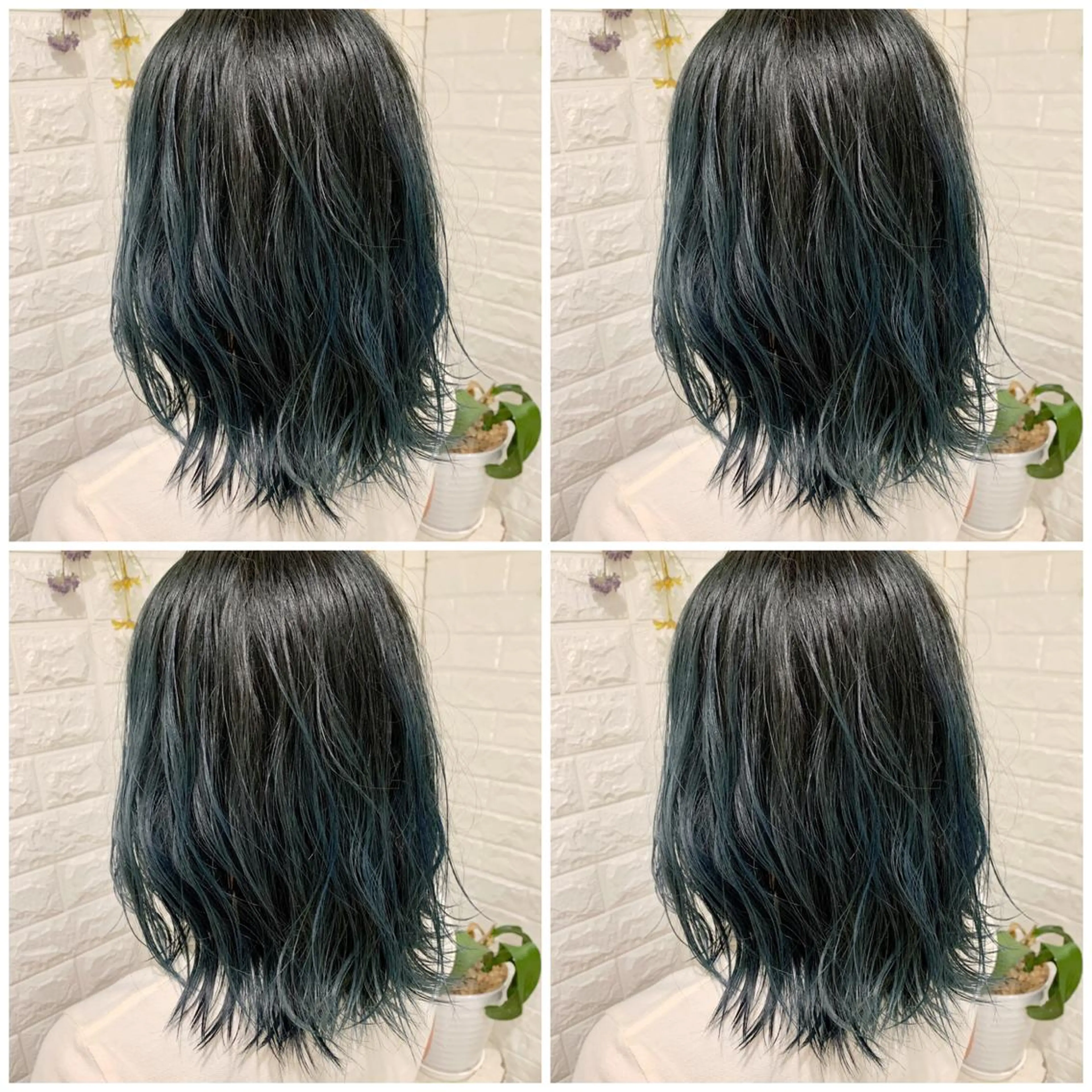 セミロング カラー ブリーチ ブルーカラー ブルージュ グラデーションカラー ヘアカラー トリートメント ハイトーン/ブリーチ 山崎　悠次のヘアスタイル