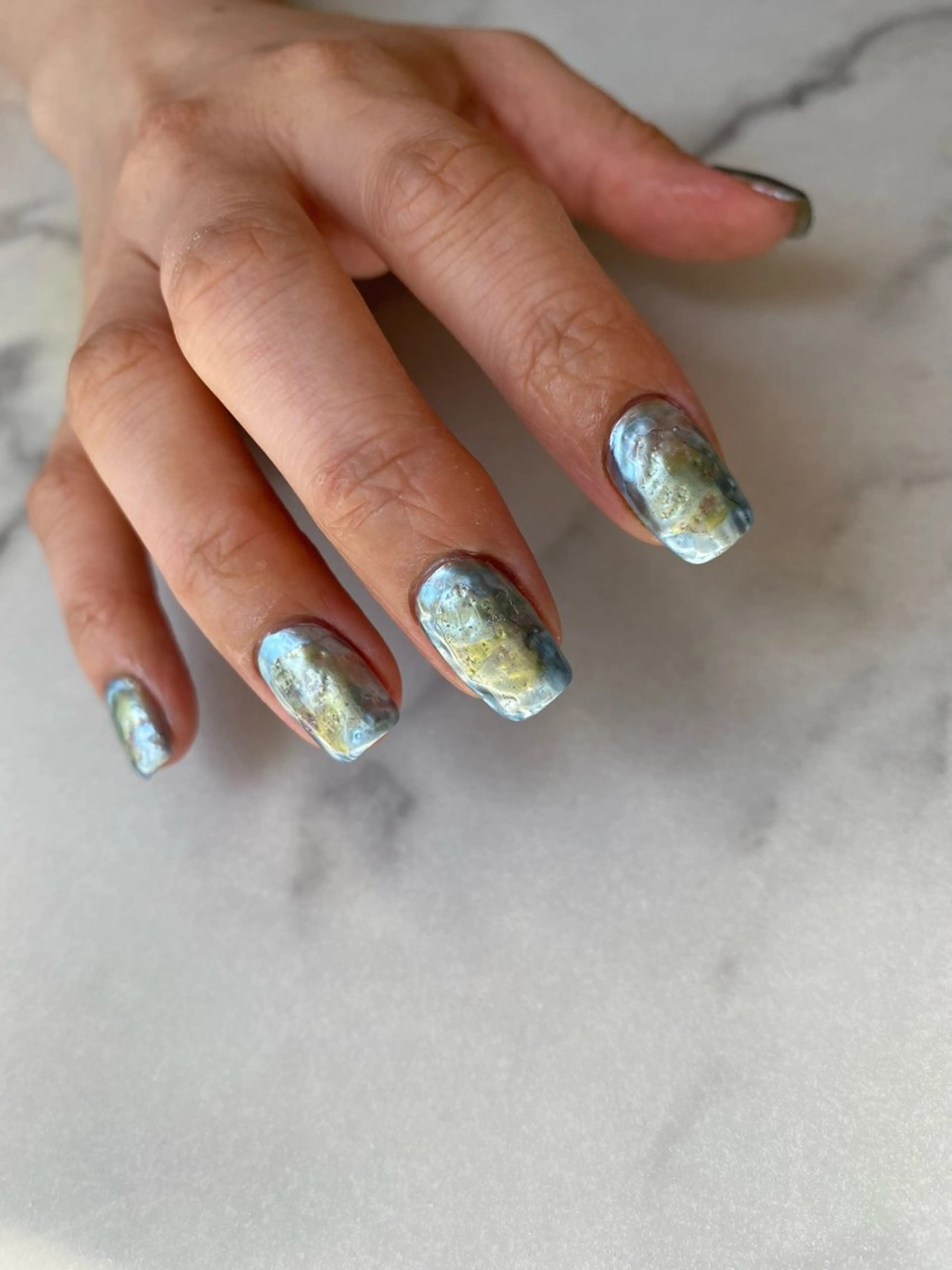 ネイル ジェルネイル マグネットネイル ニュアンスネイル ワンカラーネイル パラジェル ハンドネイル 草加ニュアンスネイル 🌚hersのネイルデザイン