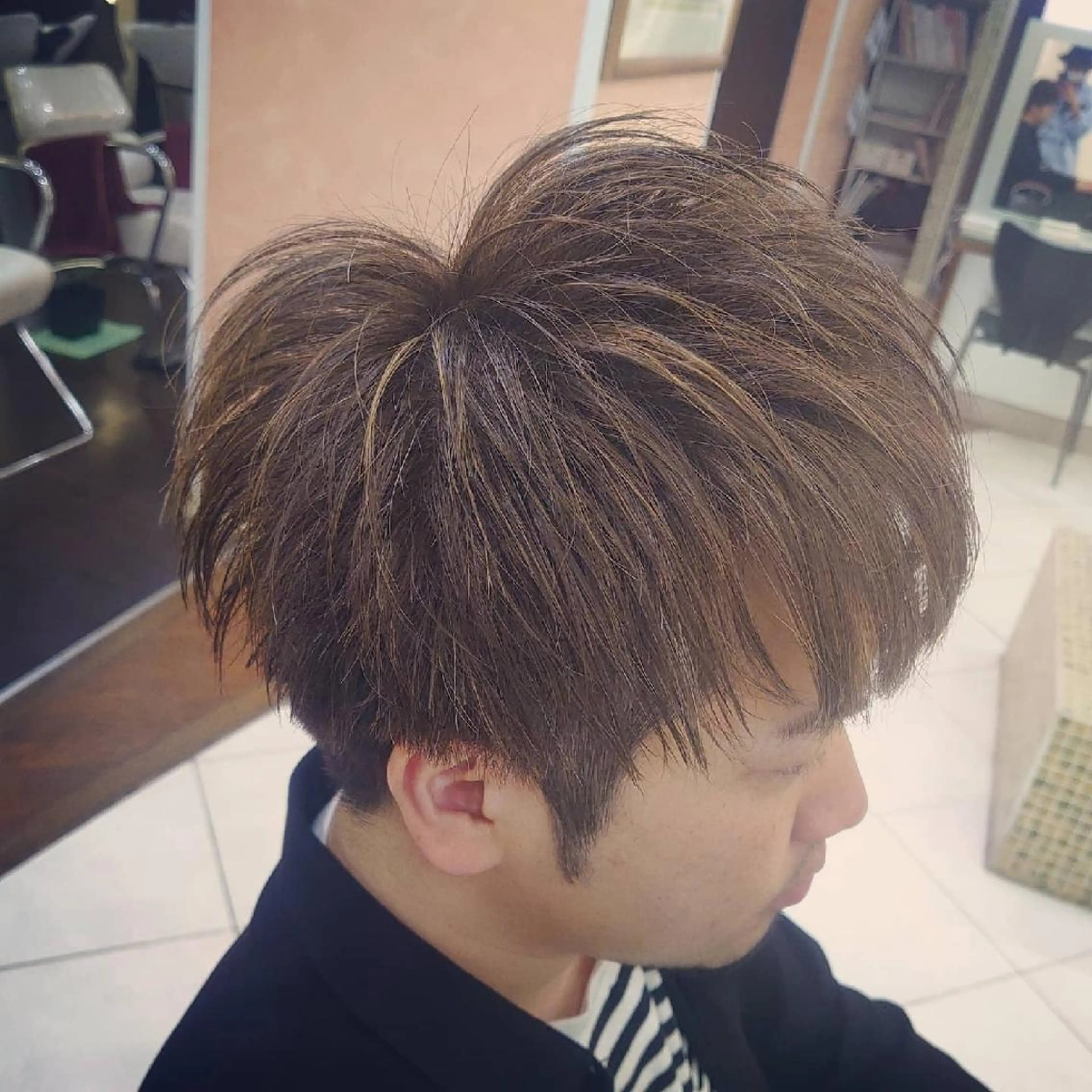 ショート ヘアアレンジ メンズ マッシュ 🐺一ノ瀬 凌 / デザインウルフ🐺のヘアスタイル