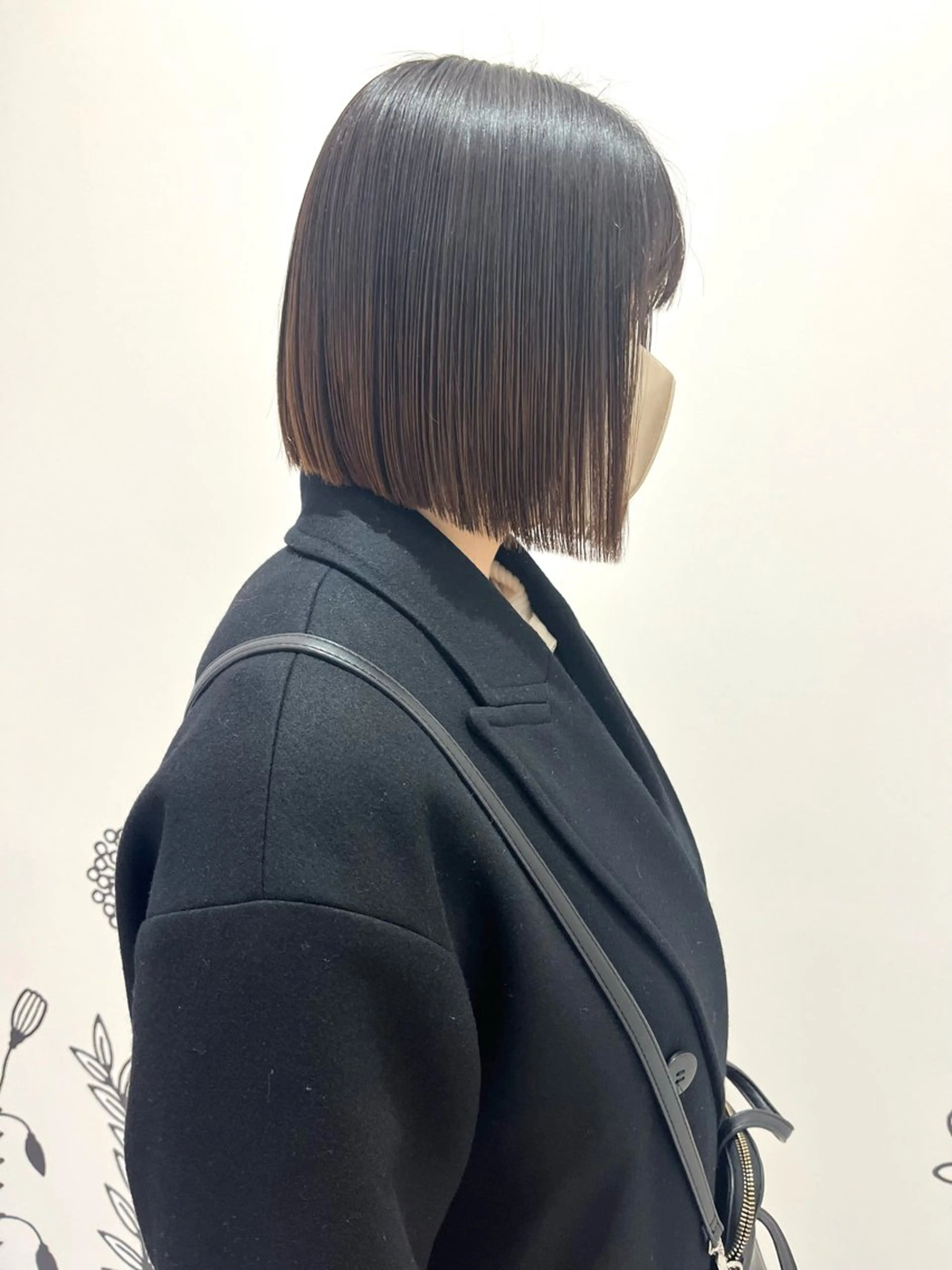 ショート ヘアアレンジ 前下がりボブ ボブ 縮毛矯正 縮毛矯正 🌷ボブ/髪質改善 ストレートのヘアスタイル