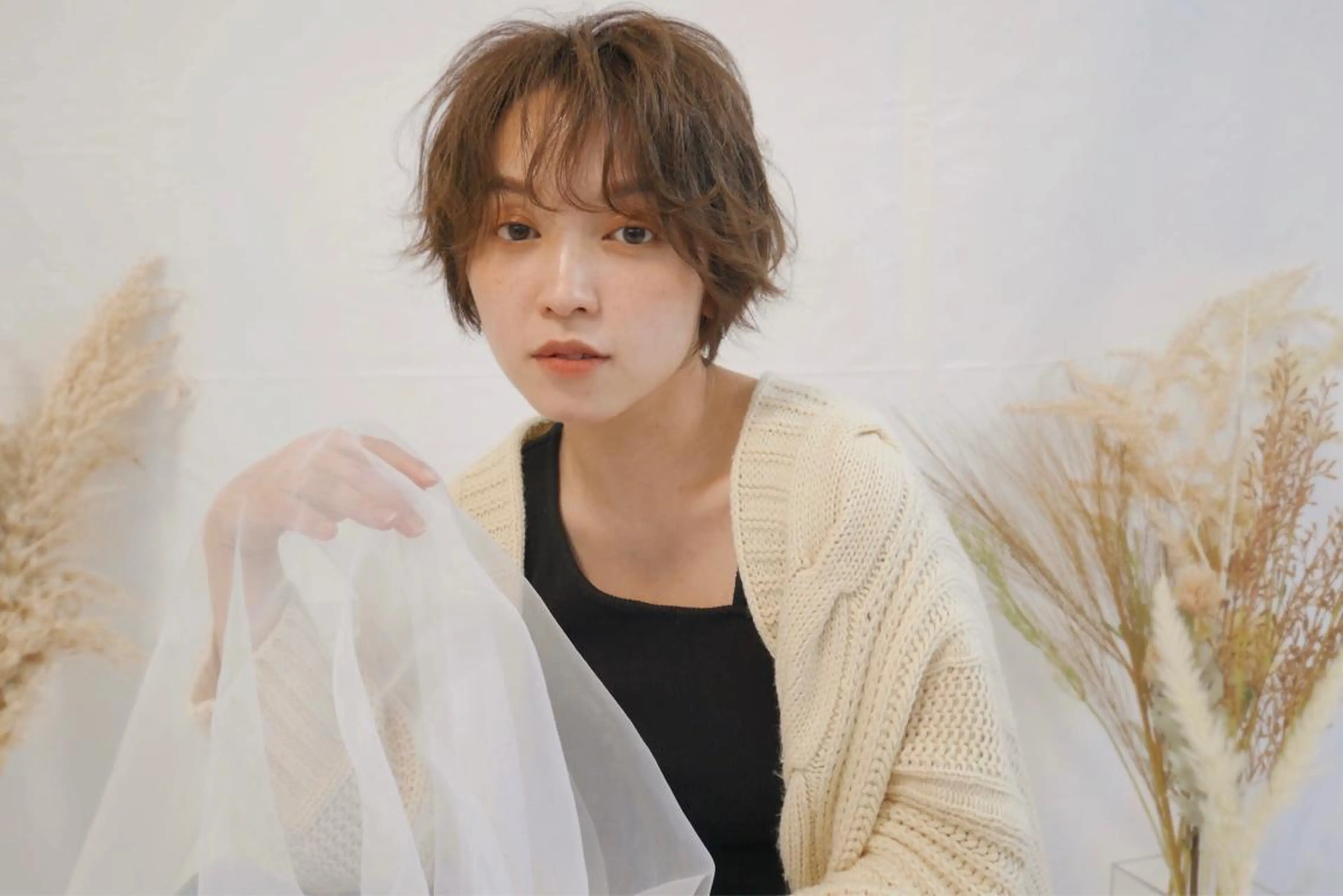 ショート カラー パーマ トリートメント エクステ 🎀プルエクステ みまひかる🎀のヘアスタイル