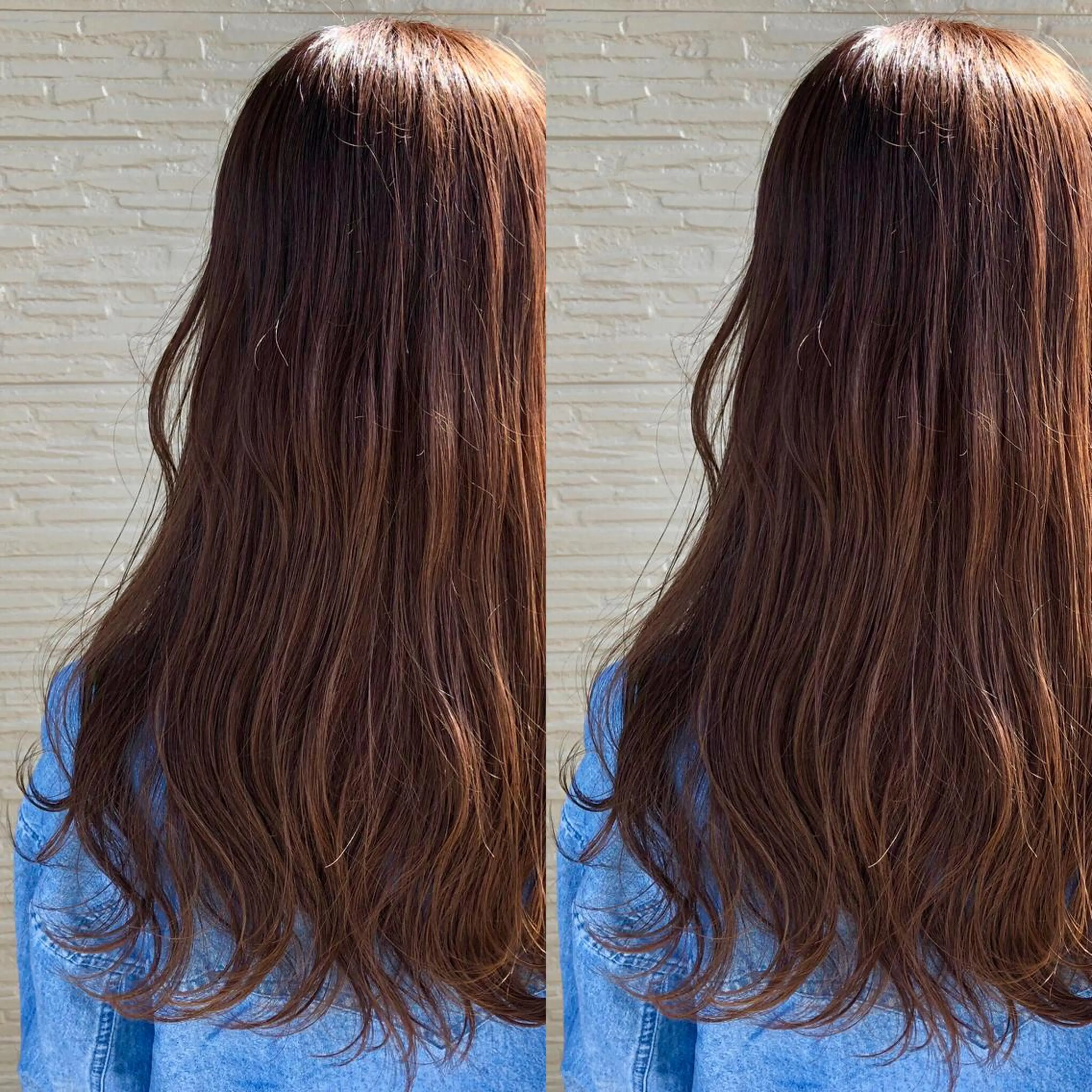 セミロング カラー ベージュカラー オレンジ オレンジベージュ 4-rest garden （フォーレストガーデン）所属・金井 直樹のヘアスタイル