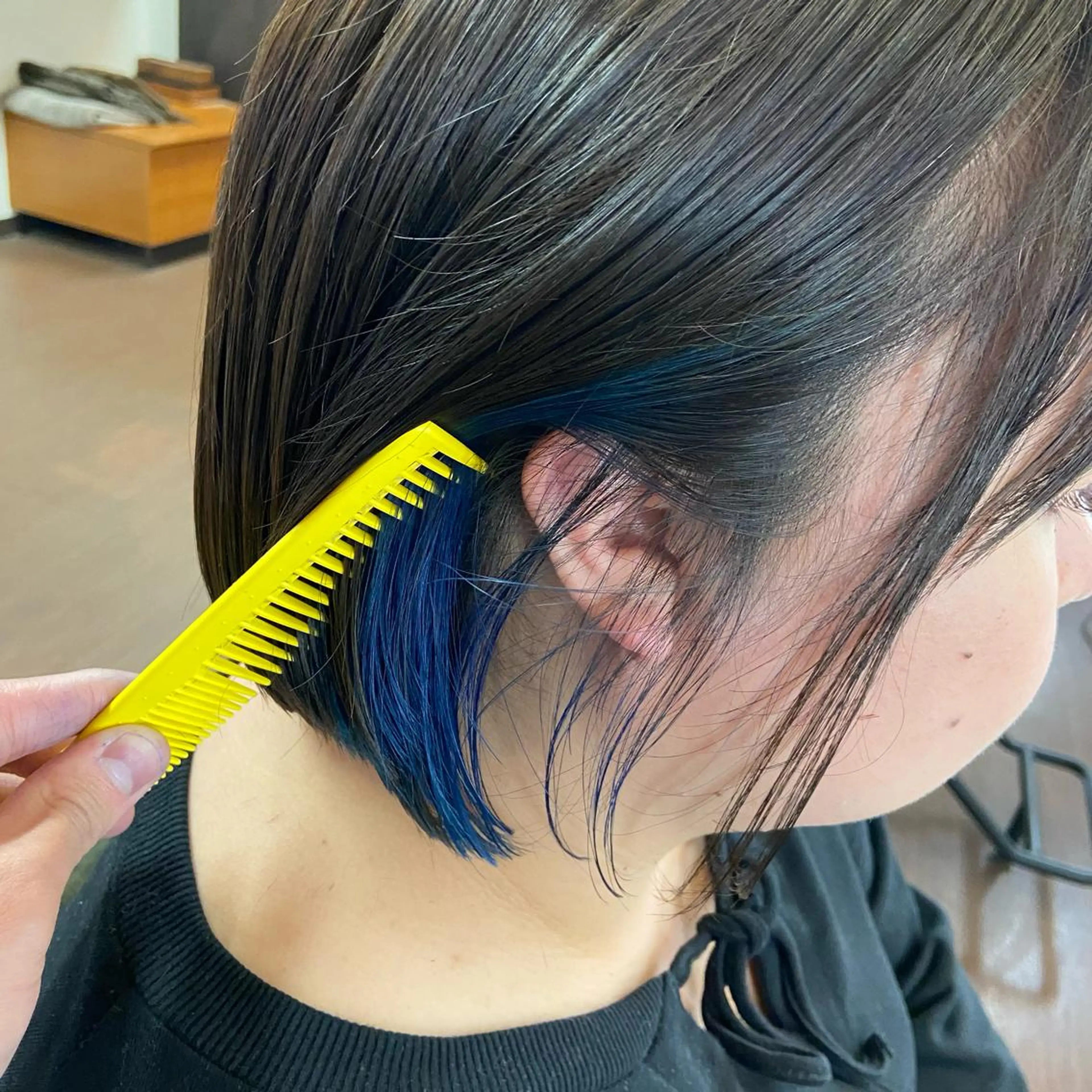 ショート カラー ブルーカラー ヘアカラー Glanzhair 🫧‪菊池柊真🫧のヘアスタイル