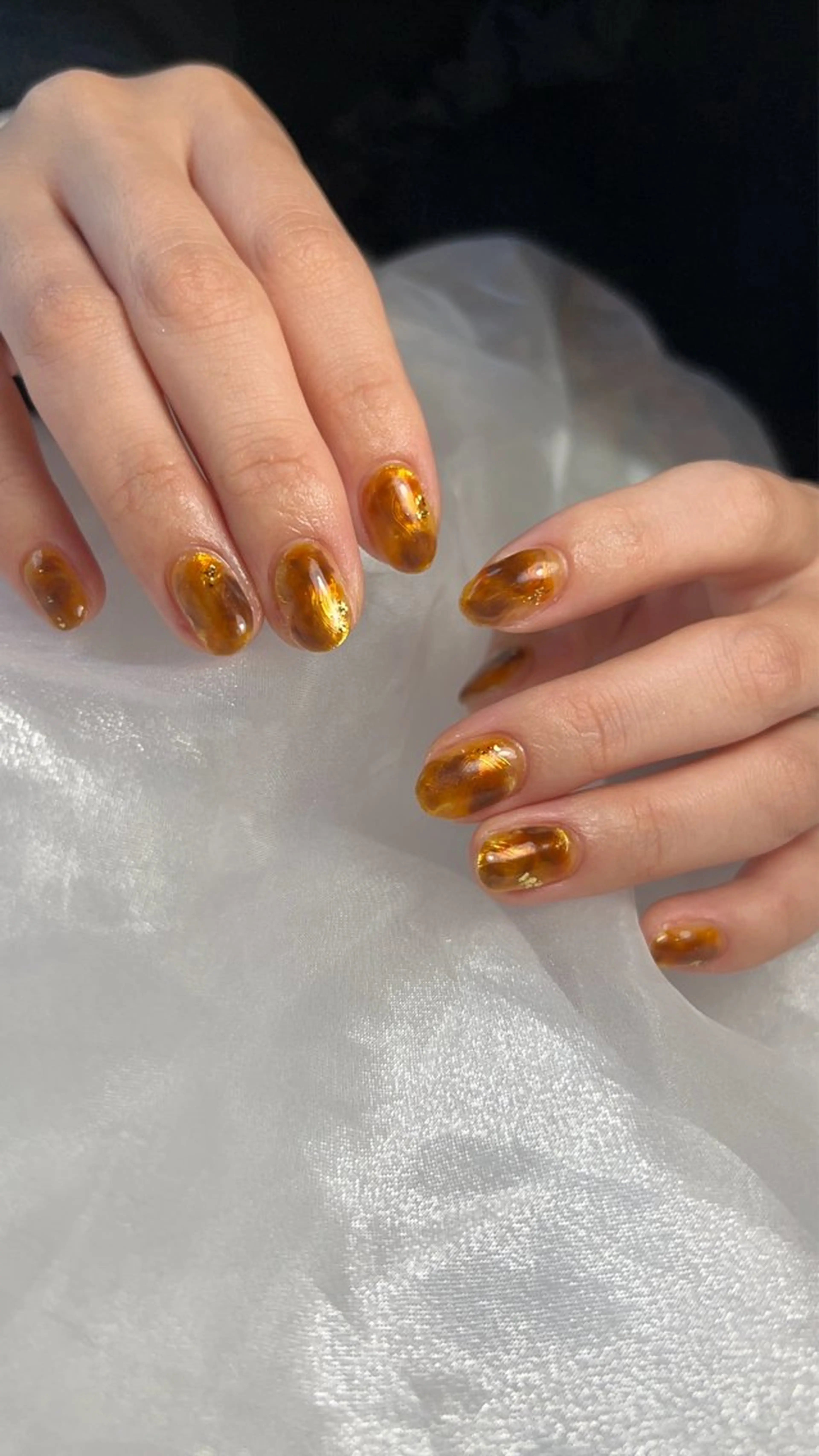 ネイル べっ甲ネイル ハンドネイル LooP - RECO-のネイルデザイン