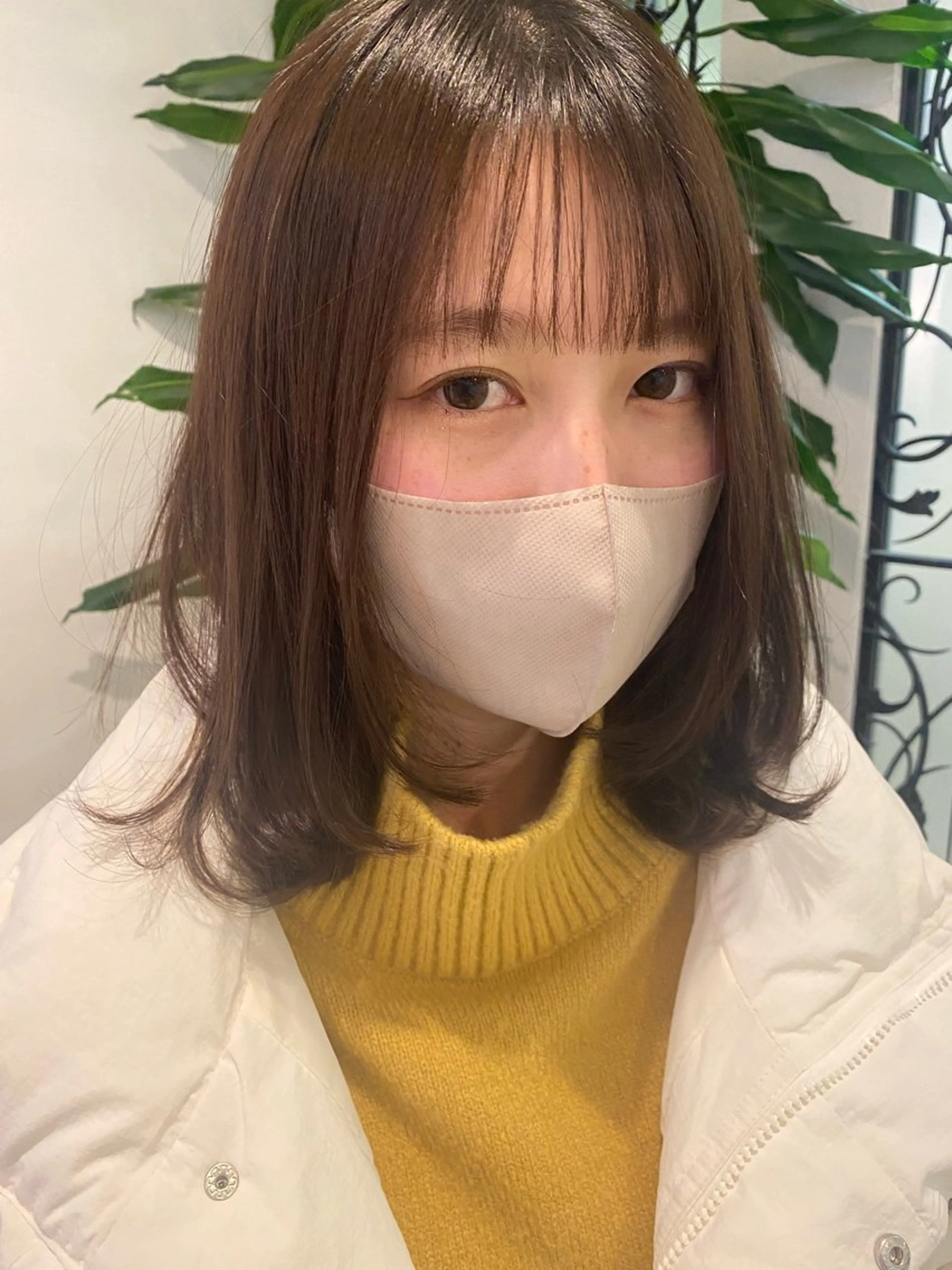 ミディアム 顔周りカット レイヤーカット CIEN lime所属・松下 育未のヘアスタイル