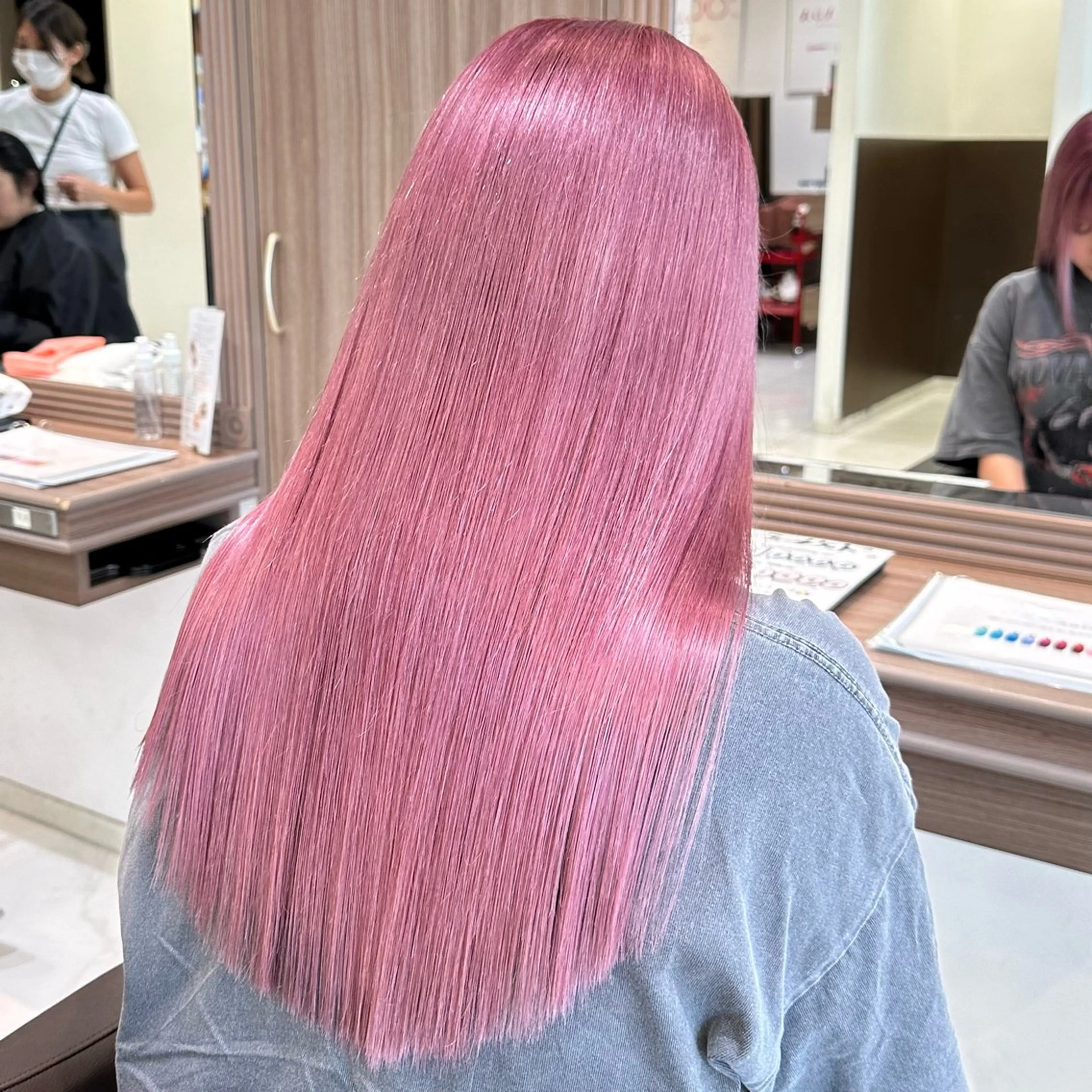 ロング カラー ブリーチ ブリーチなしカラー 𓍯暖色/韓国風 田中沙羅‎𓍯のヘアスタイル