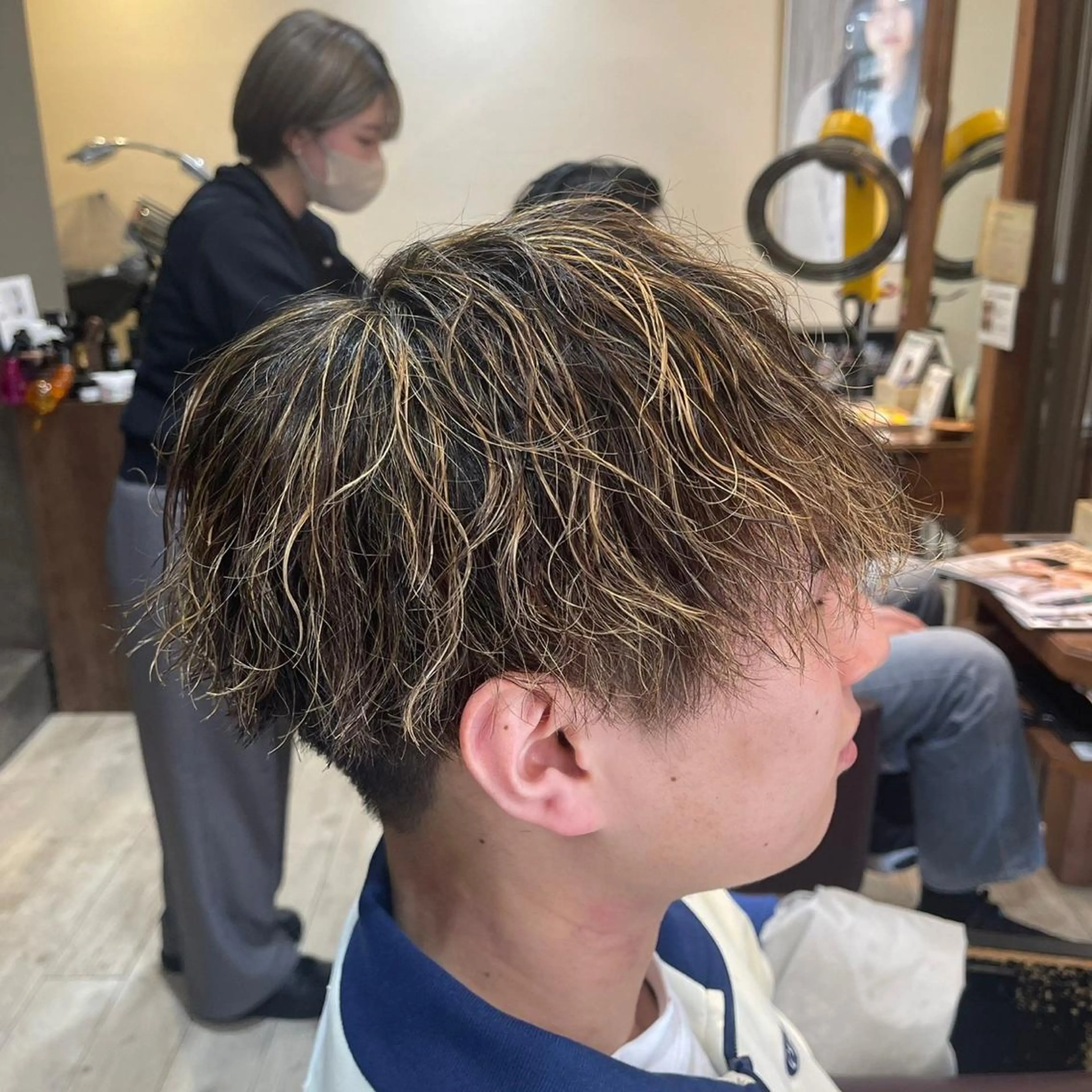 カラー パーマ メンズ 樽川 翔のヘアスタイル
