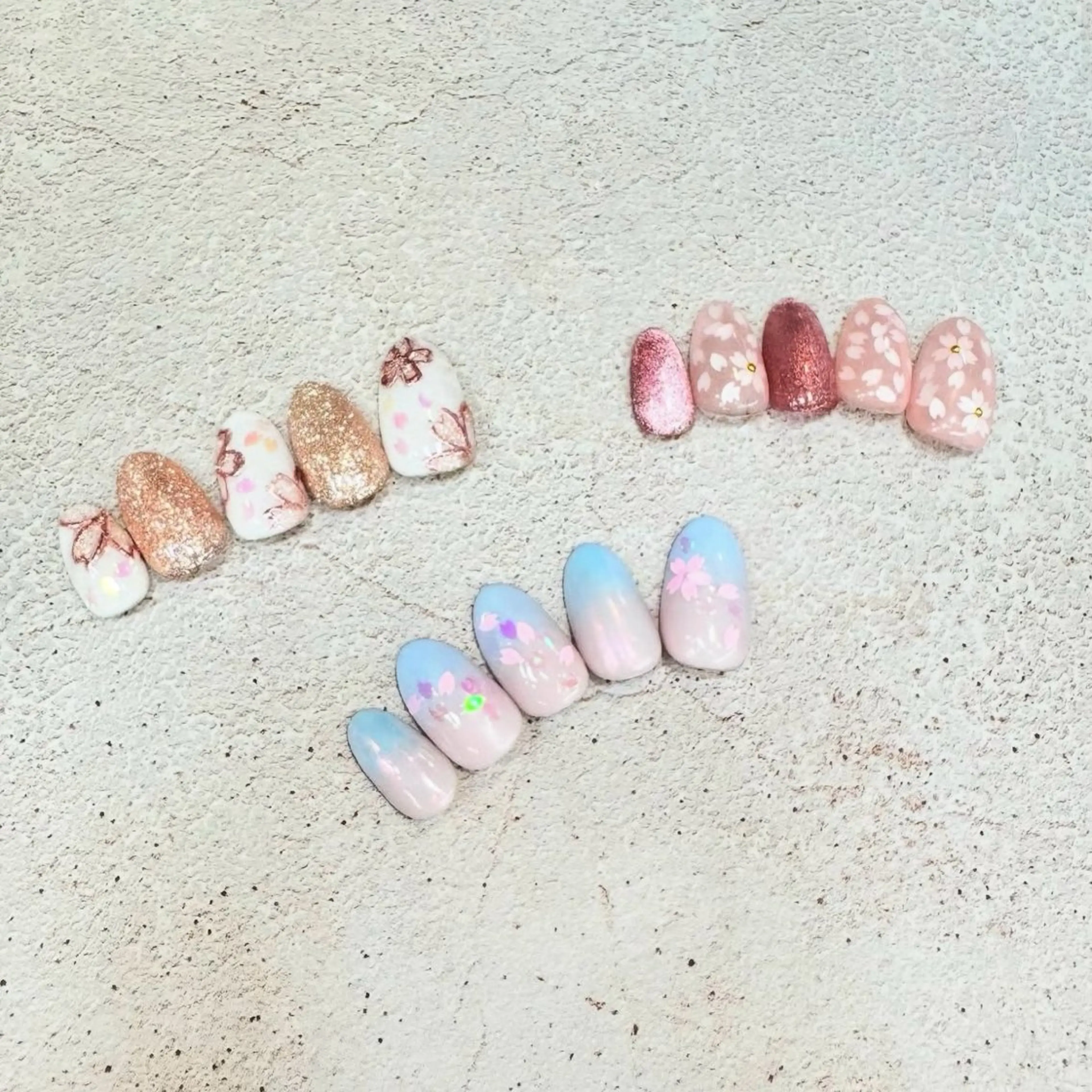 ネイル 桜ネイル ハンドネイル 重永 .のネイルデザイン