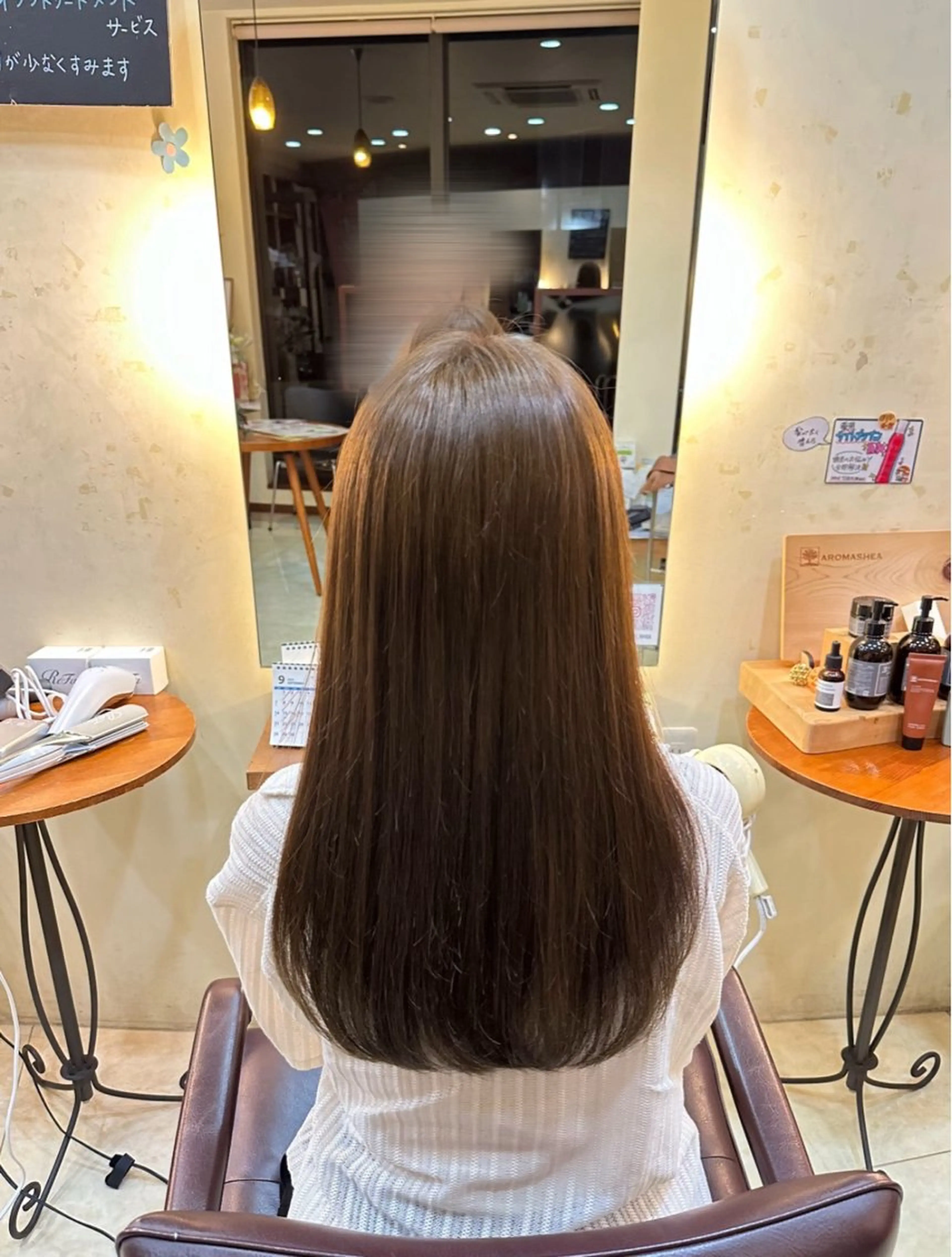 ロング カラー ベージュカラー ブリーチ 透明感カラー ダブルカラー ブリーチなしカラー hair &make RIHGA 荒井店所属・hoshi mayuのヘアスタイル