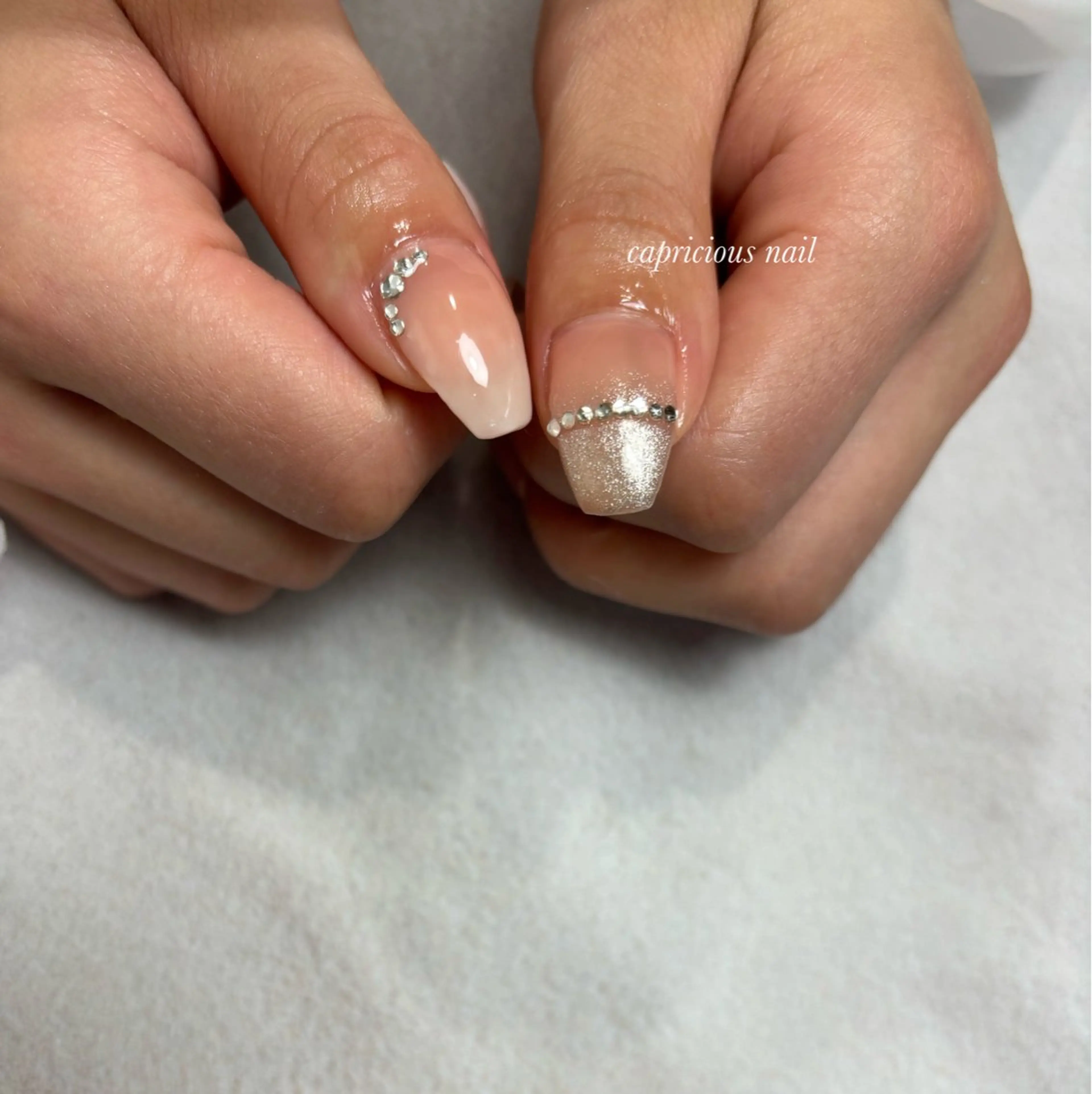セミロング カラー ハンドネイル フットネイル capricious nail★のネイルデザイン