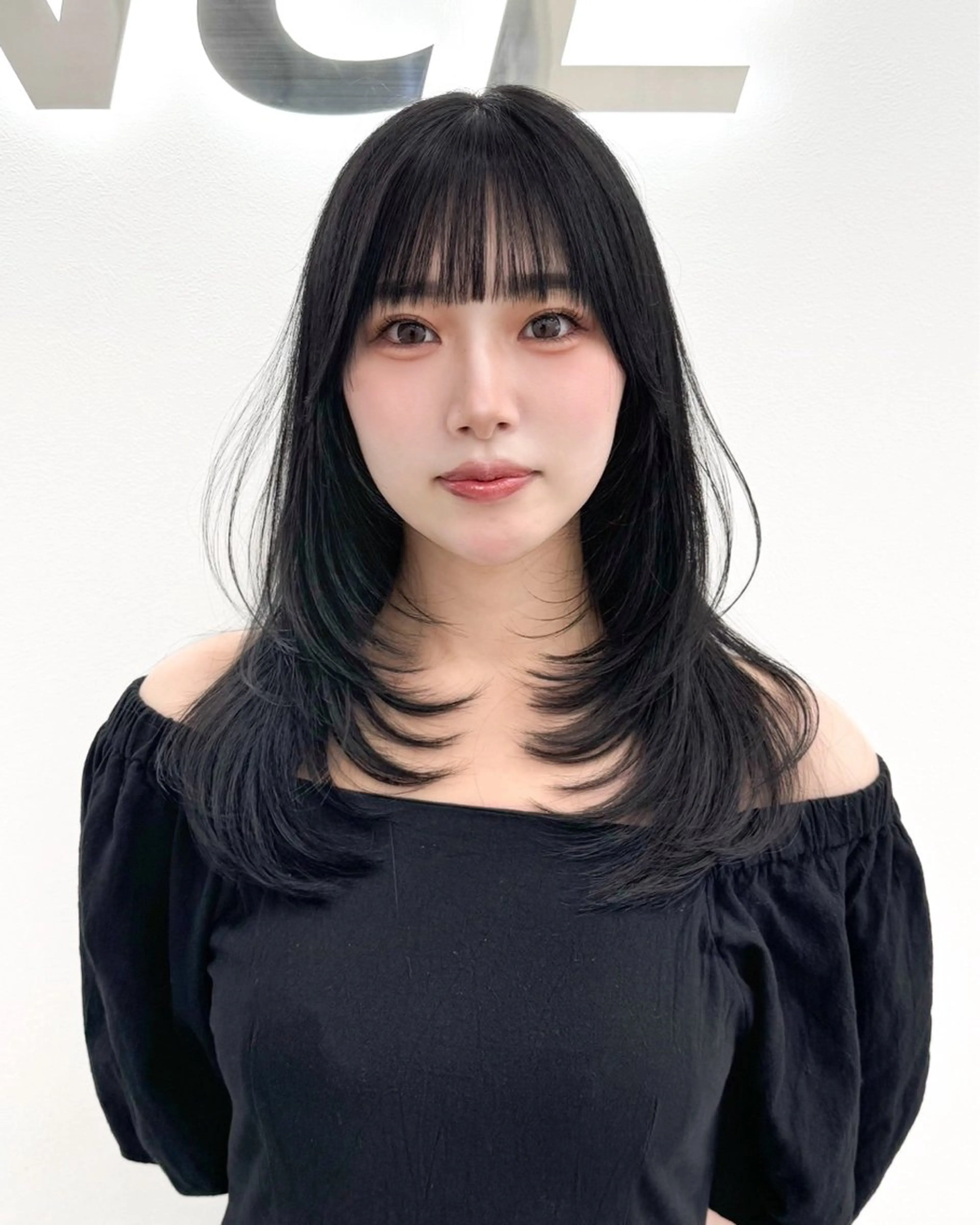 ロング カラー ハッシュカット ヨシンモリ 韓国風ヘア レイヤーカット ワンホンレイヤー 大人っぽ韓国レディ レイヤー🤍RIKUのヘアスタイル
