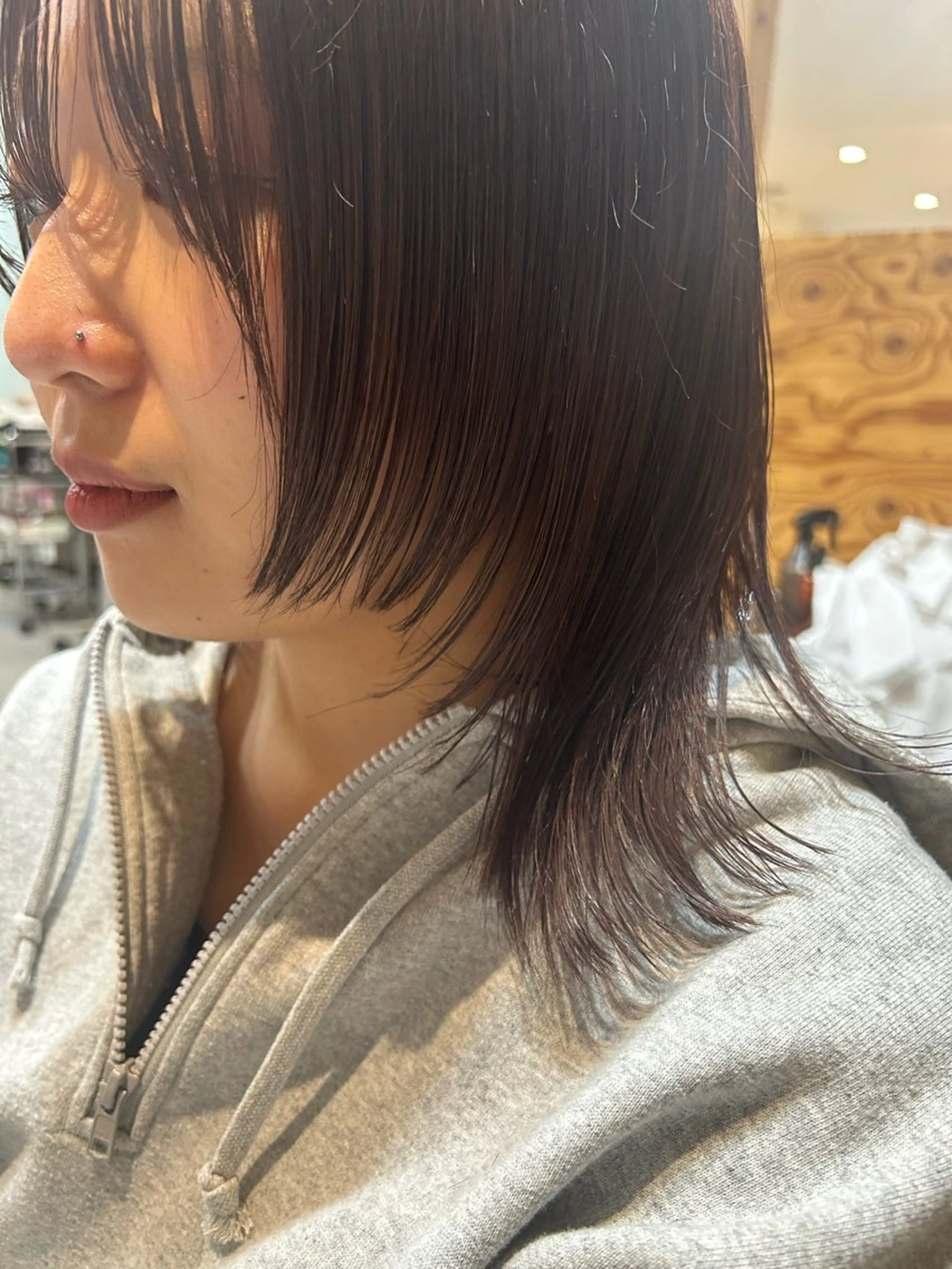 ミディアム レイヤーカット adorable 樋口円のヘアスタイル
