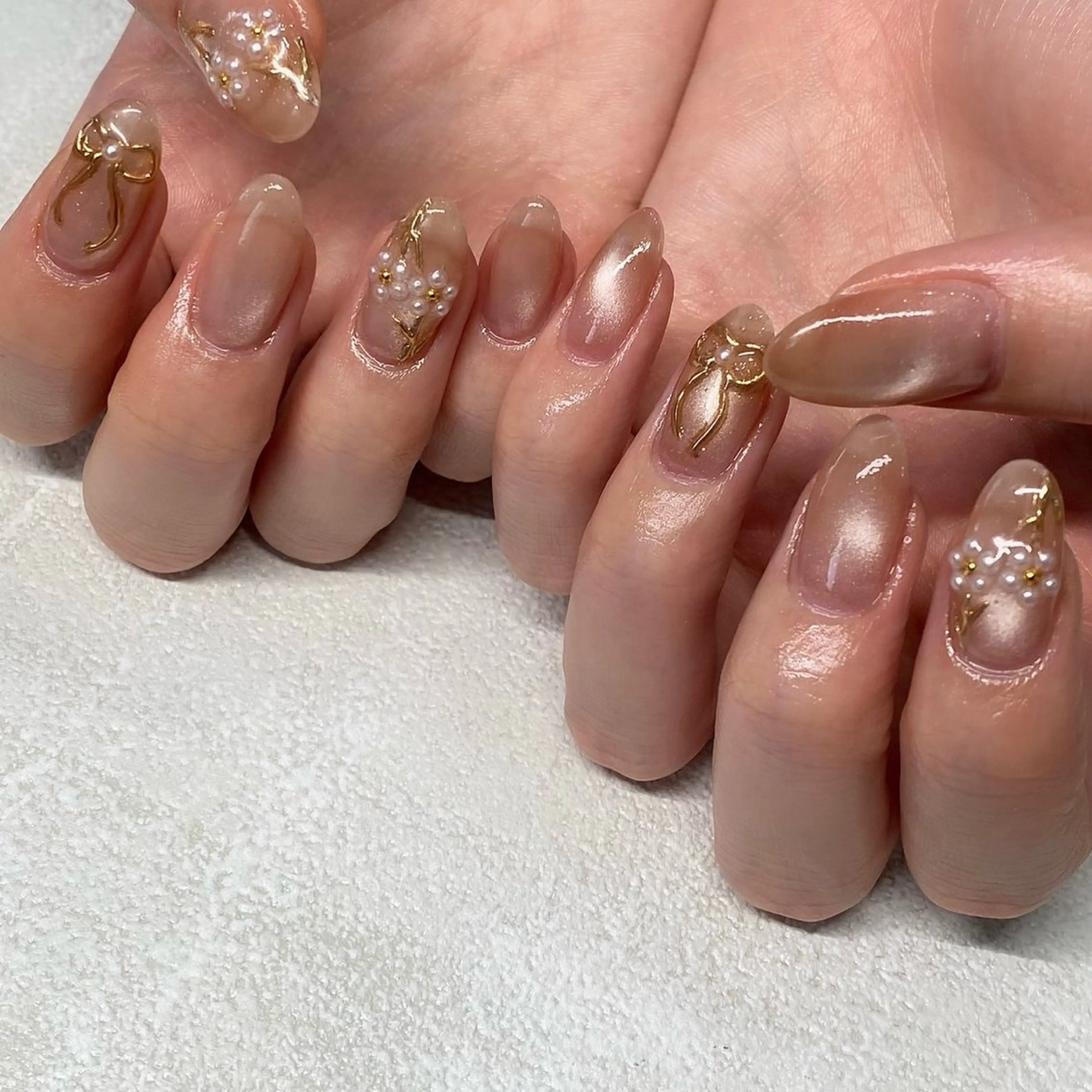 ネイル アートネイル 持ち込み ハンドネイル RIHO ♡のネイルデザイン