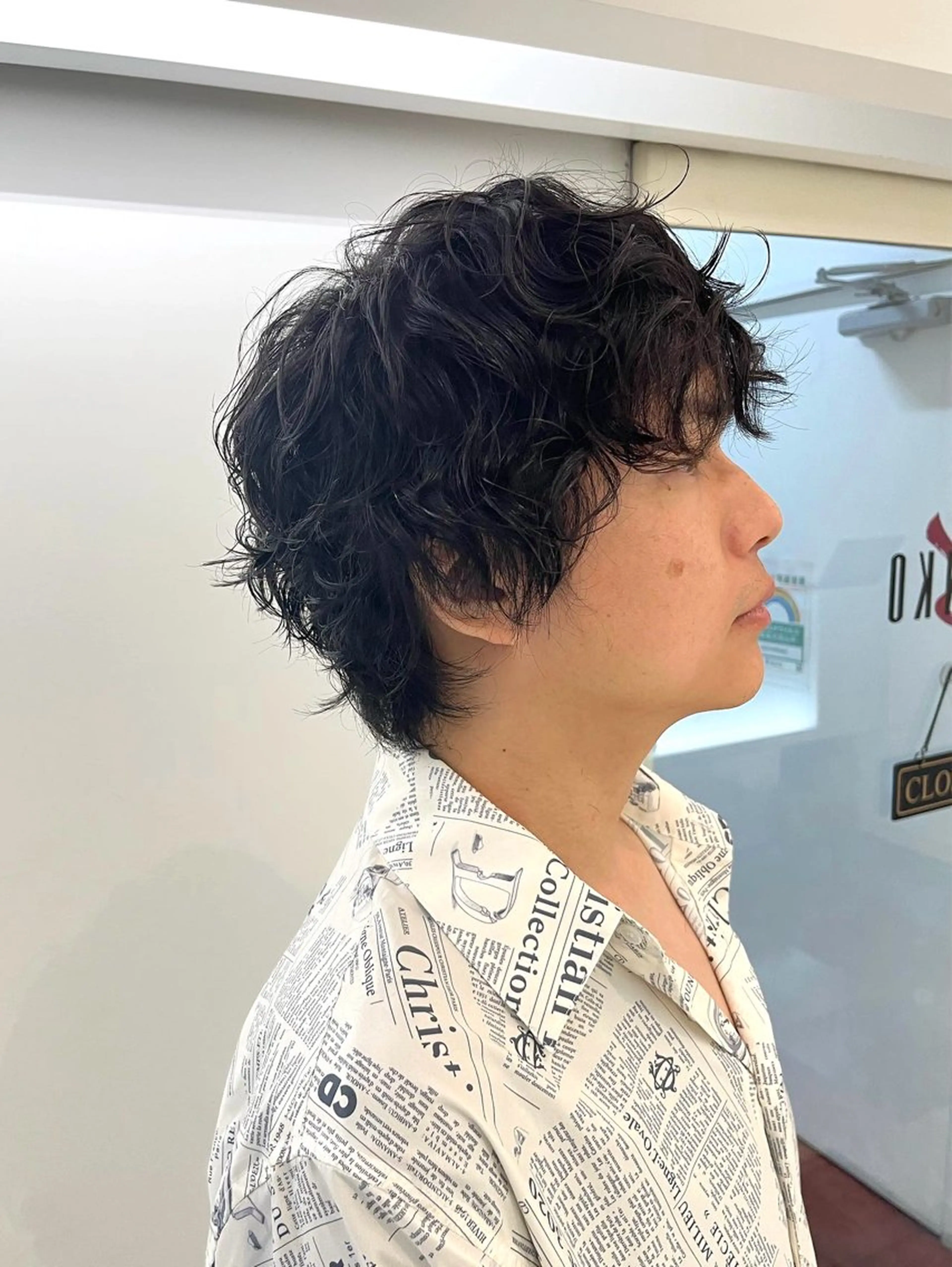ショート パーマ メンズ メンズパーマ 似合わせカット カット パーマ トリートメント ZENKO表参道店所属・🌀ダメージレス パーマ🌀萩原　龍のヘアスタイル