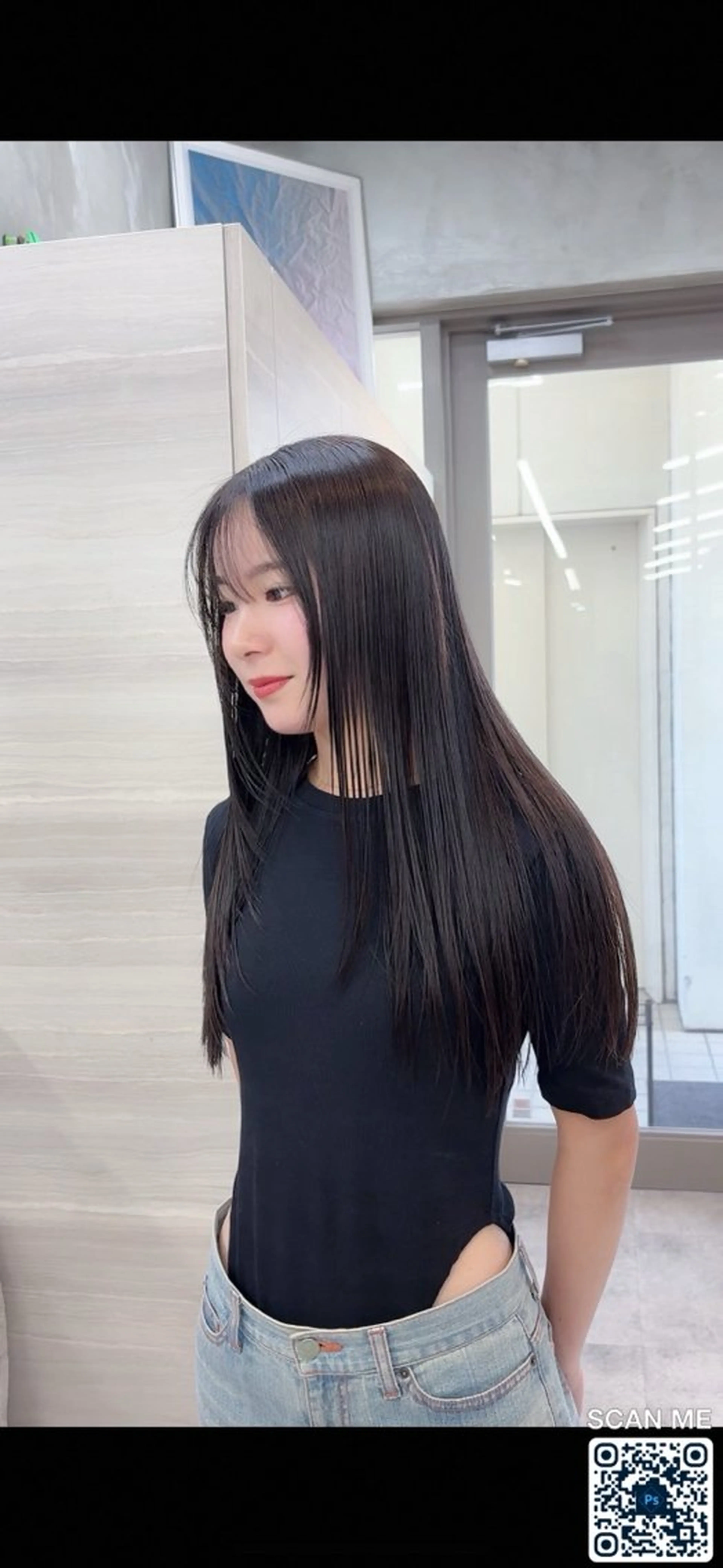 ロング カラー ブリーチ ブリーチなしカラー ヘアカラー 縮毛矯正 The Path ARENのヘアスタイル