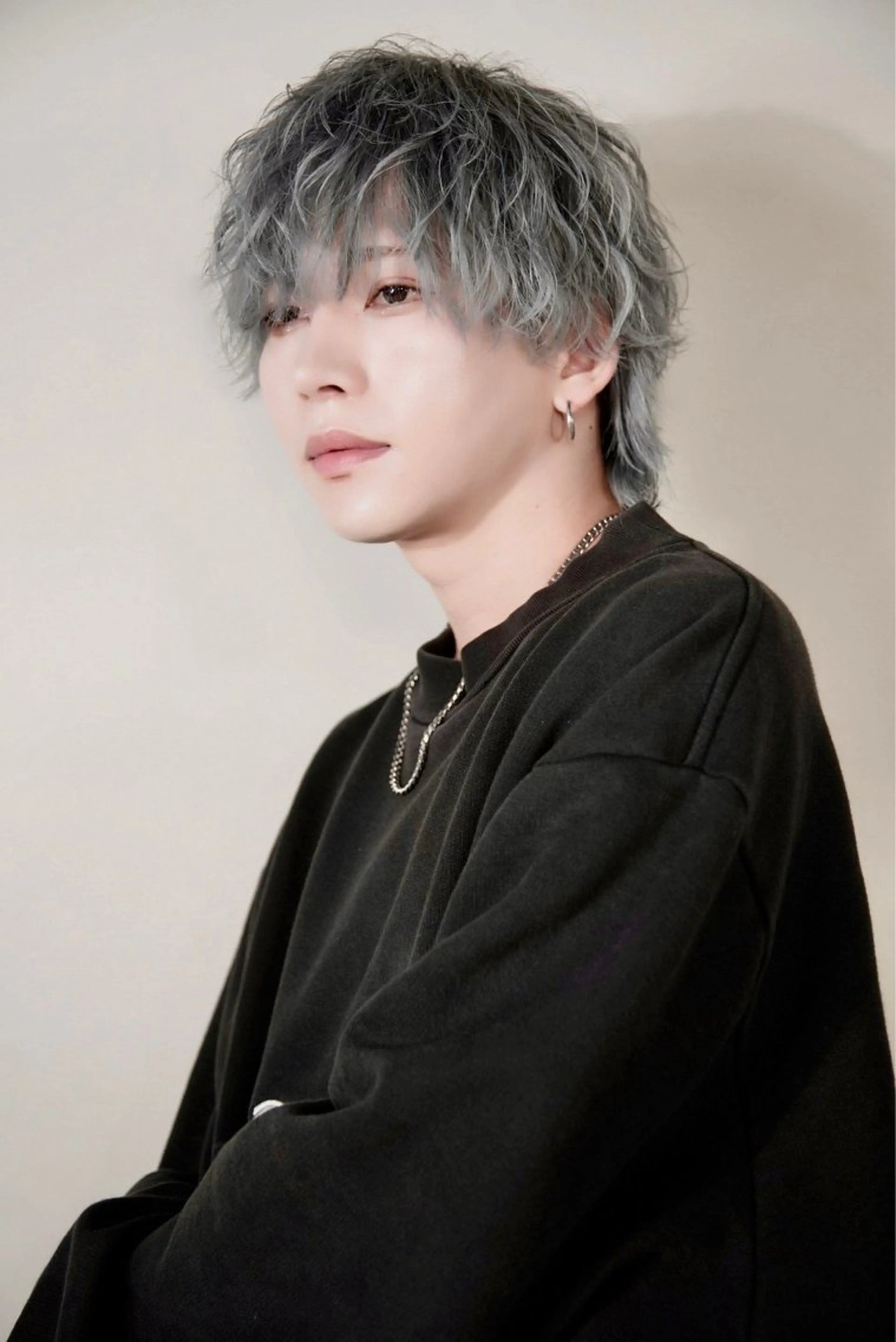 ショート カラー メンズ 透明感カラー 無造作パーマ＆メッシ ュ🔥SHOTAのヘアスタイル