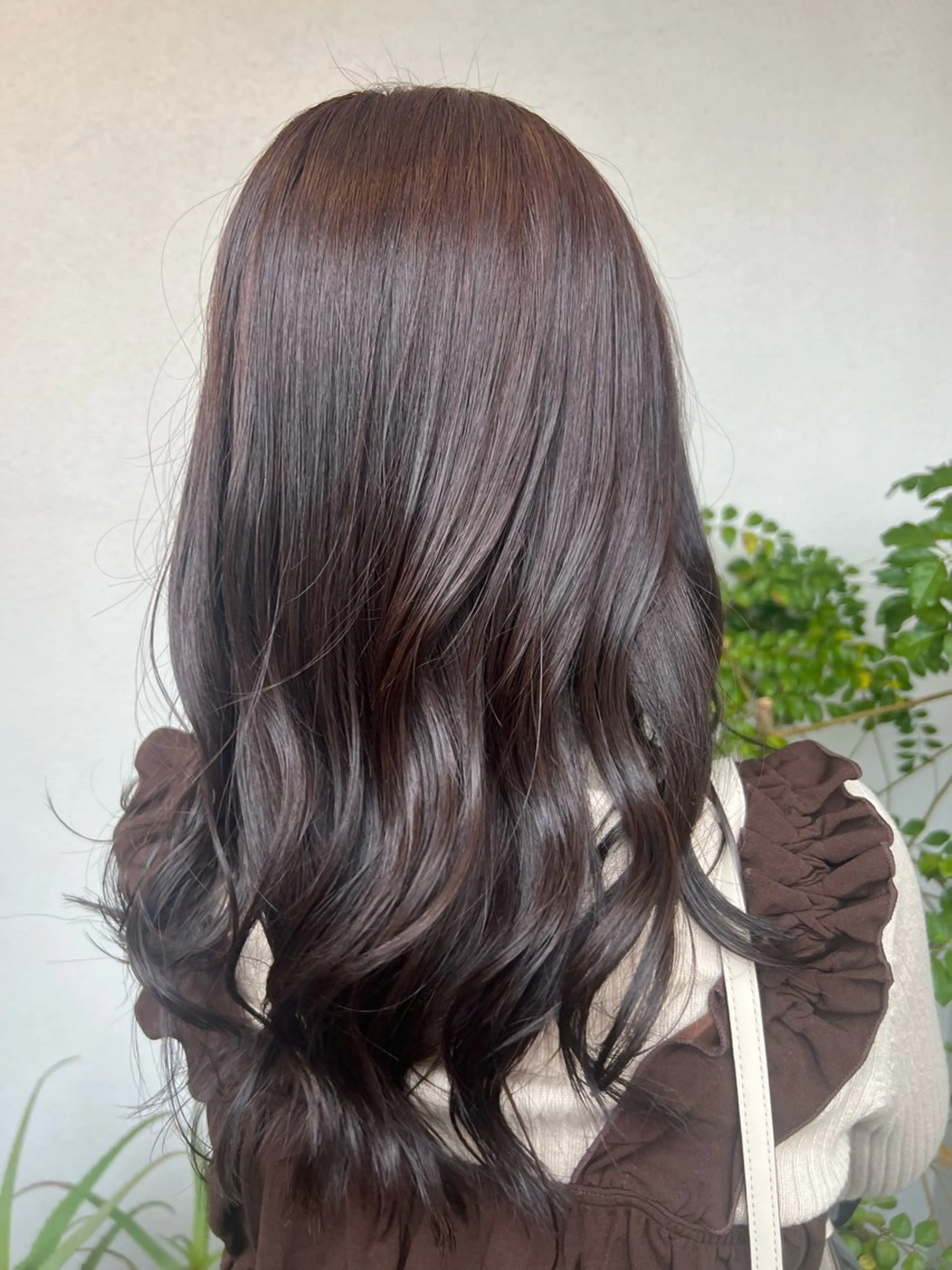 ロング バイオレットブラウン 艶カラー/レイヤー 🌸ミオのヘアスタイル