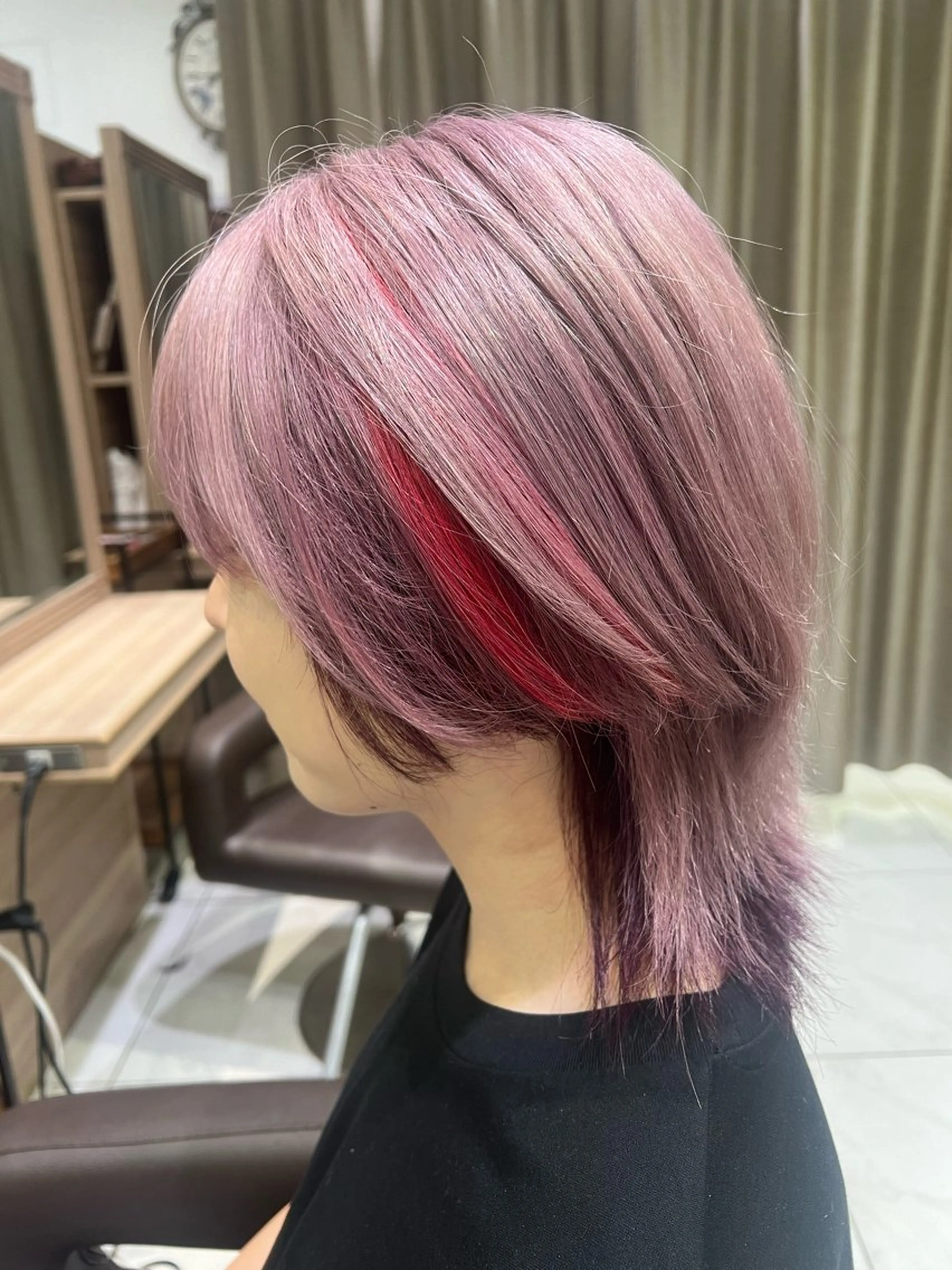 ミディアム カラー メンズ ヘアカラー トリートメント 艶髪ハイトーン 💎りゅうやのヘアスタイル