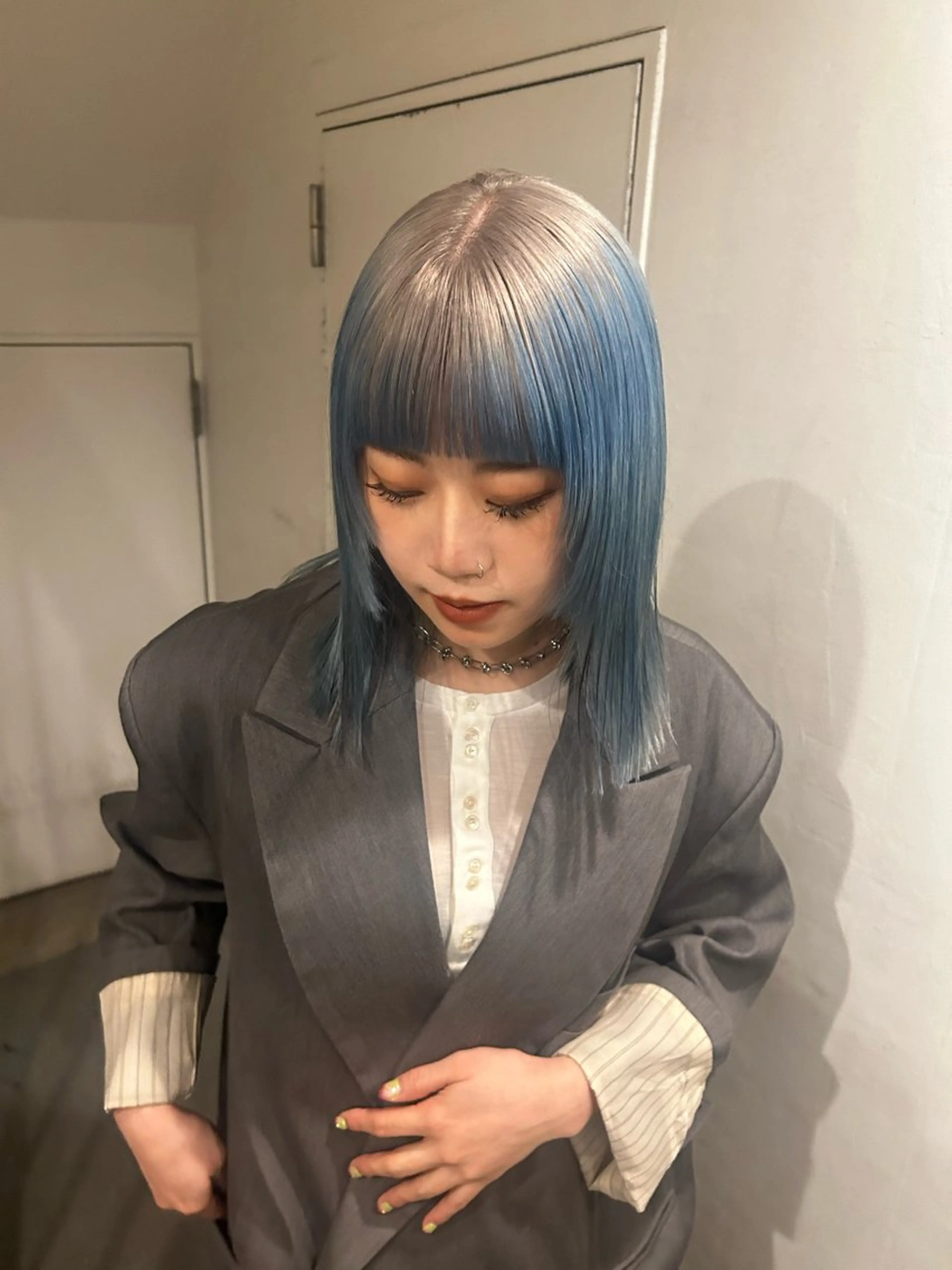 ショート カラー カット ヘアカラー トリートメント hen所属・心斎橋/レイヤー/ ブリーチ/モエのヘアスタイル