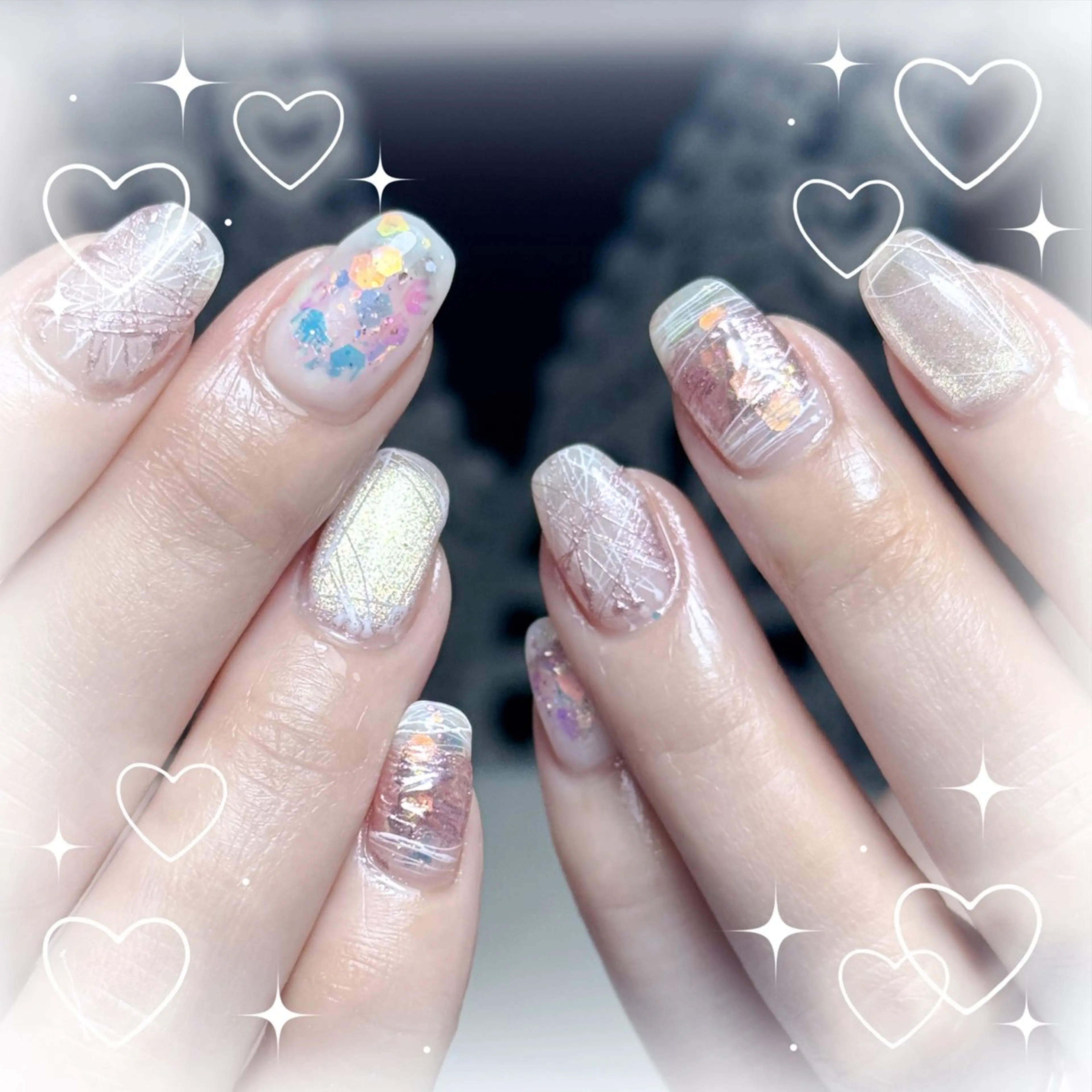 ネイル ハンドネイル AngelChris ビューティーサロンのマツエク・マツパデザイン