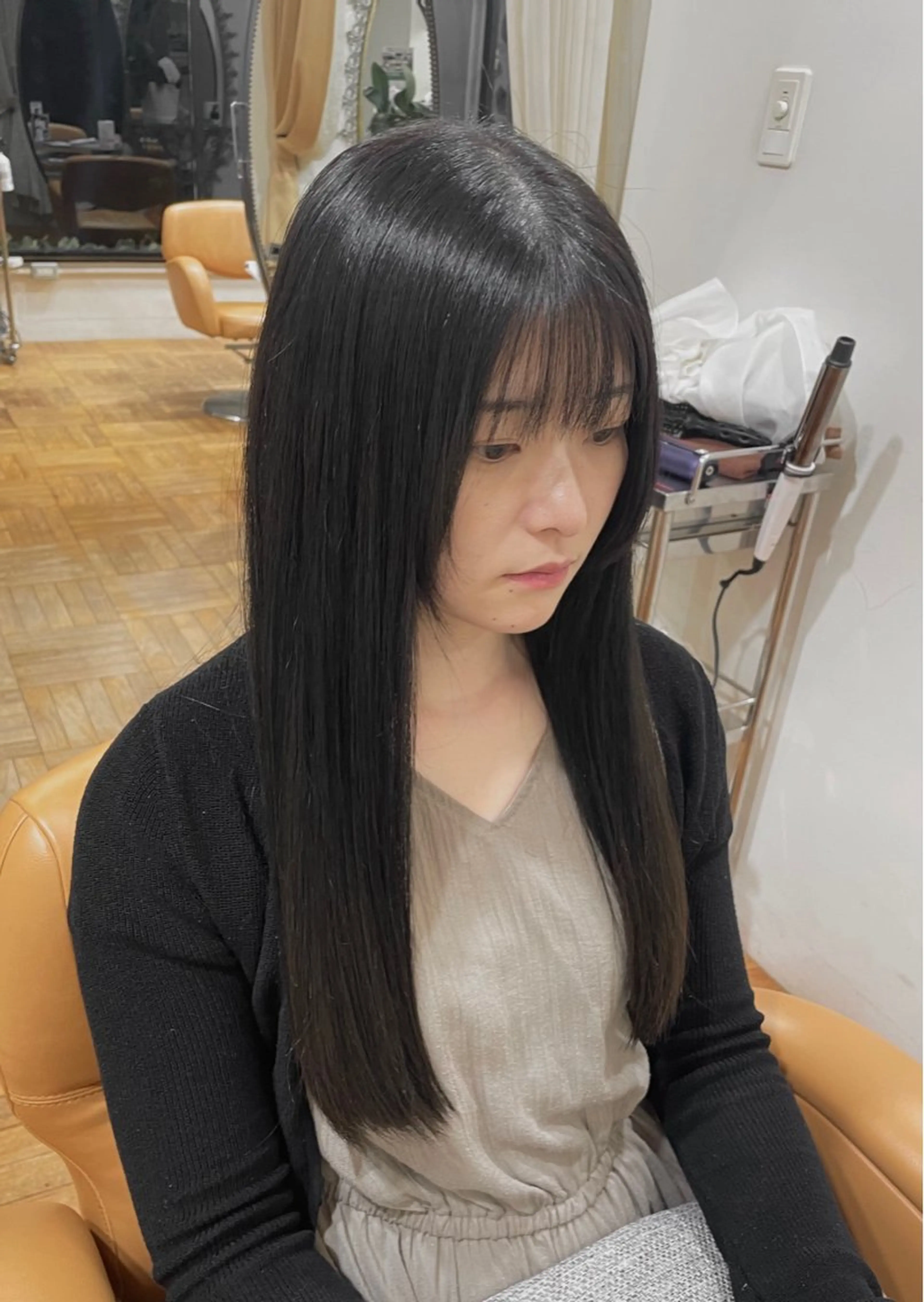 ロング パーマ REM所属・SHIBU YAのヘアスタイル