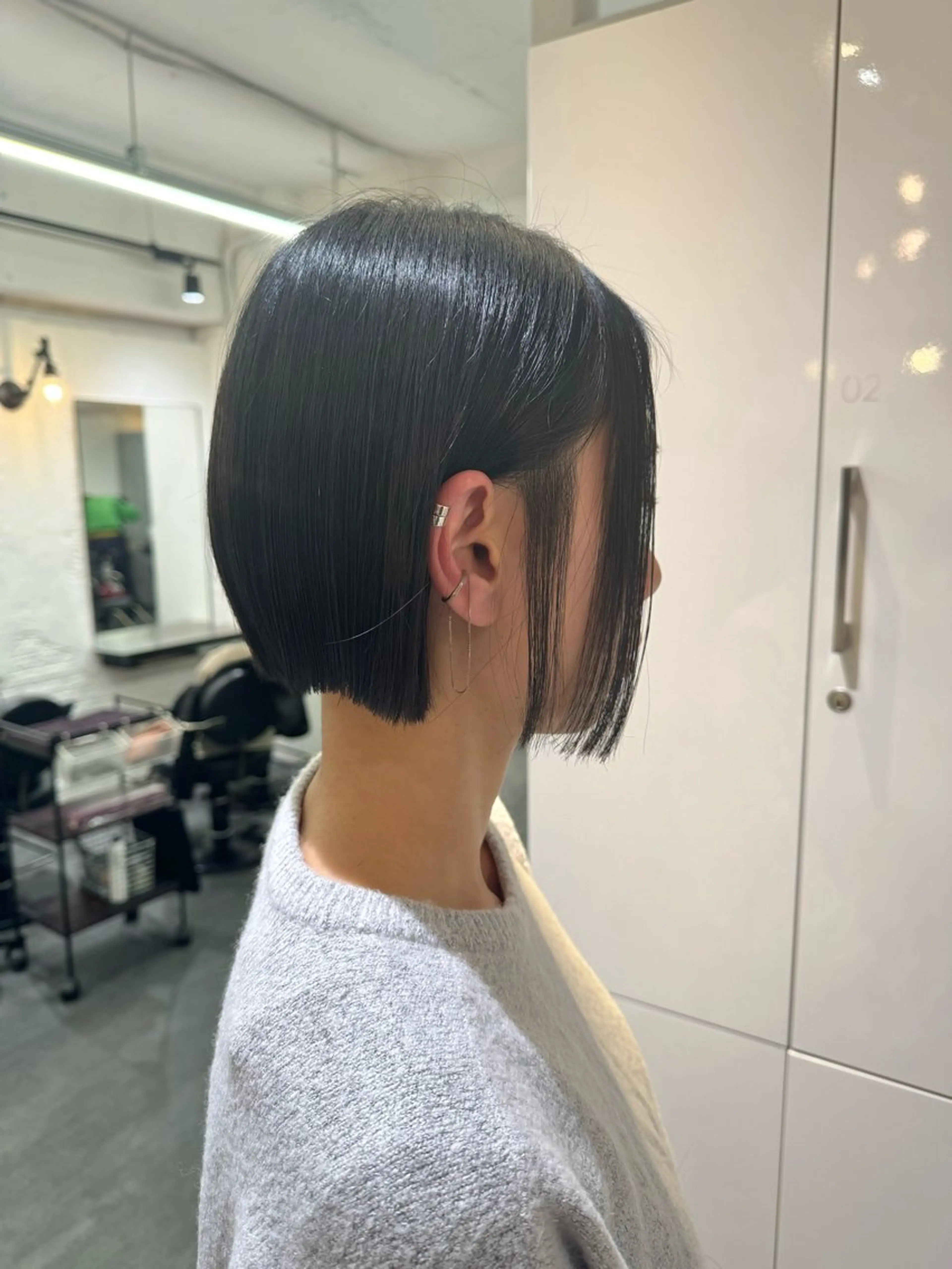 ショート ボブ 赤み無し柔らかカラー 【梅田】madokaのヘアスタイル