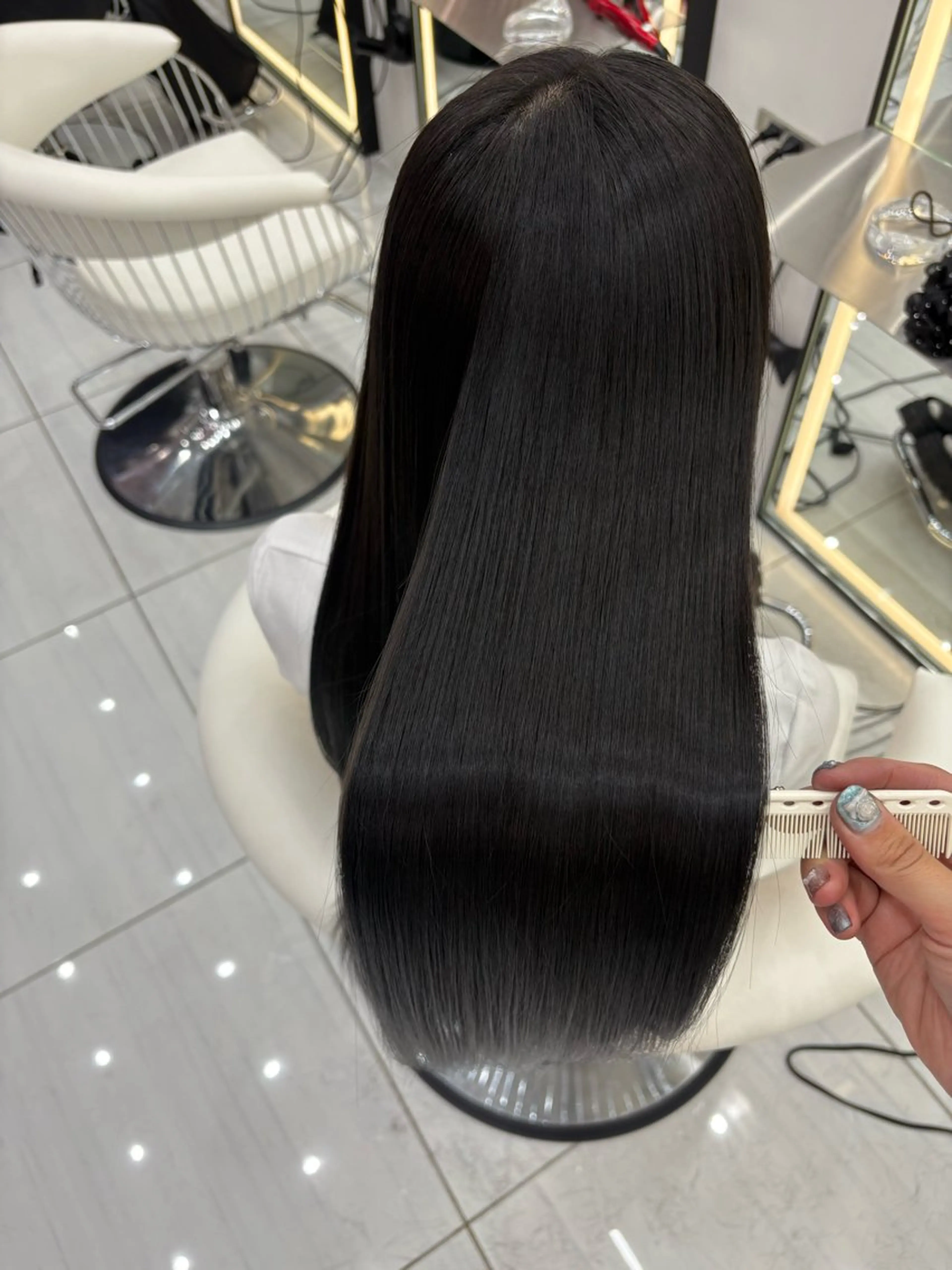 ロング 髪質改善 トリートメント カット ヘアカラー トリートメント 新宿/韓国ヘア 中明度カラー/かやのヘアスタイル