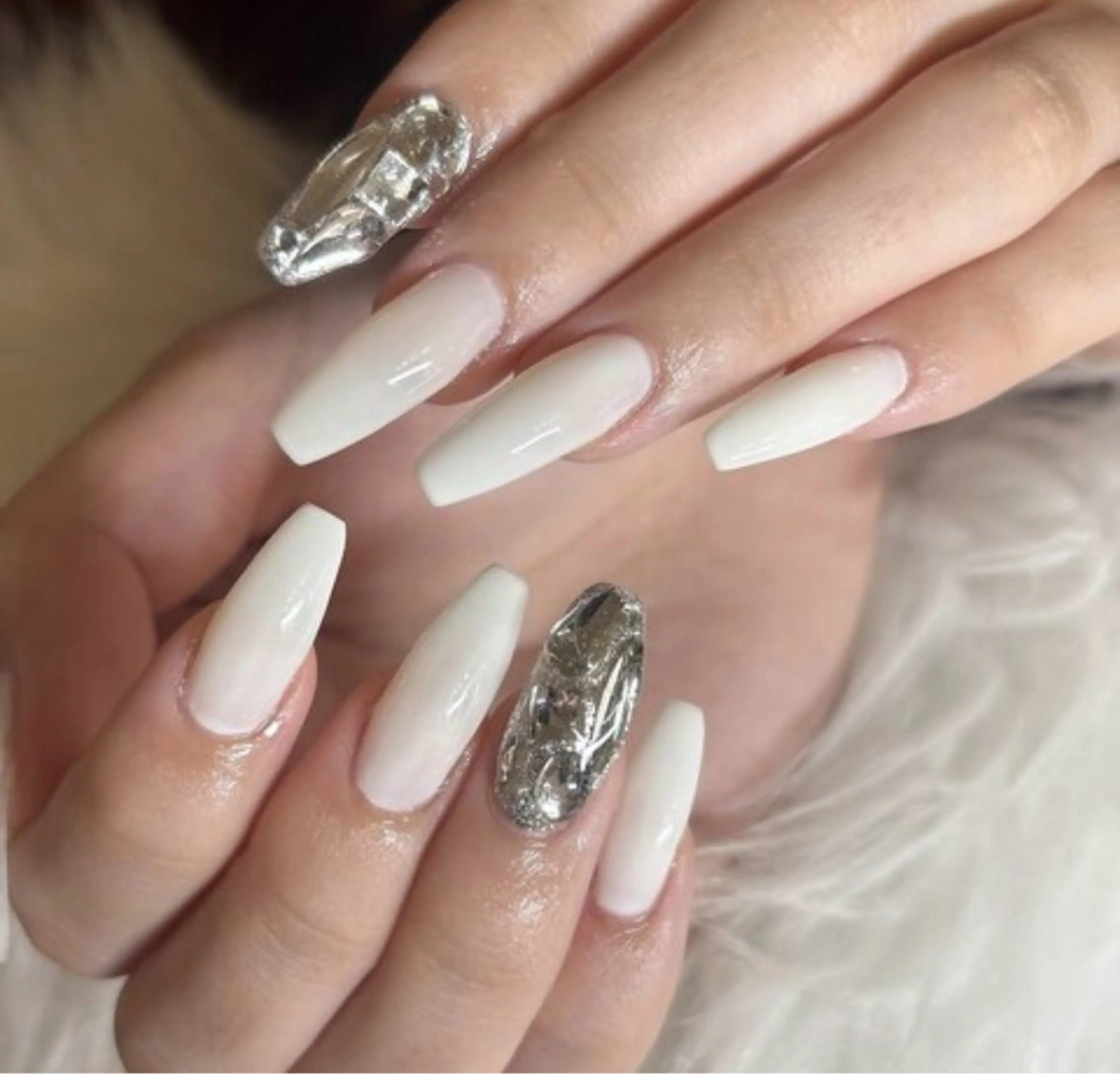 【自店･他店ソフトオフ無料💅】ジェルチップ＋2本埋め尽くしの写真