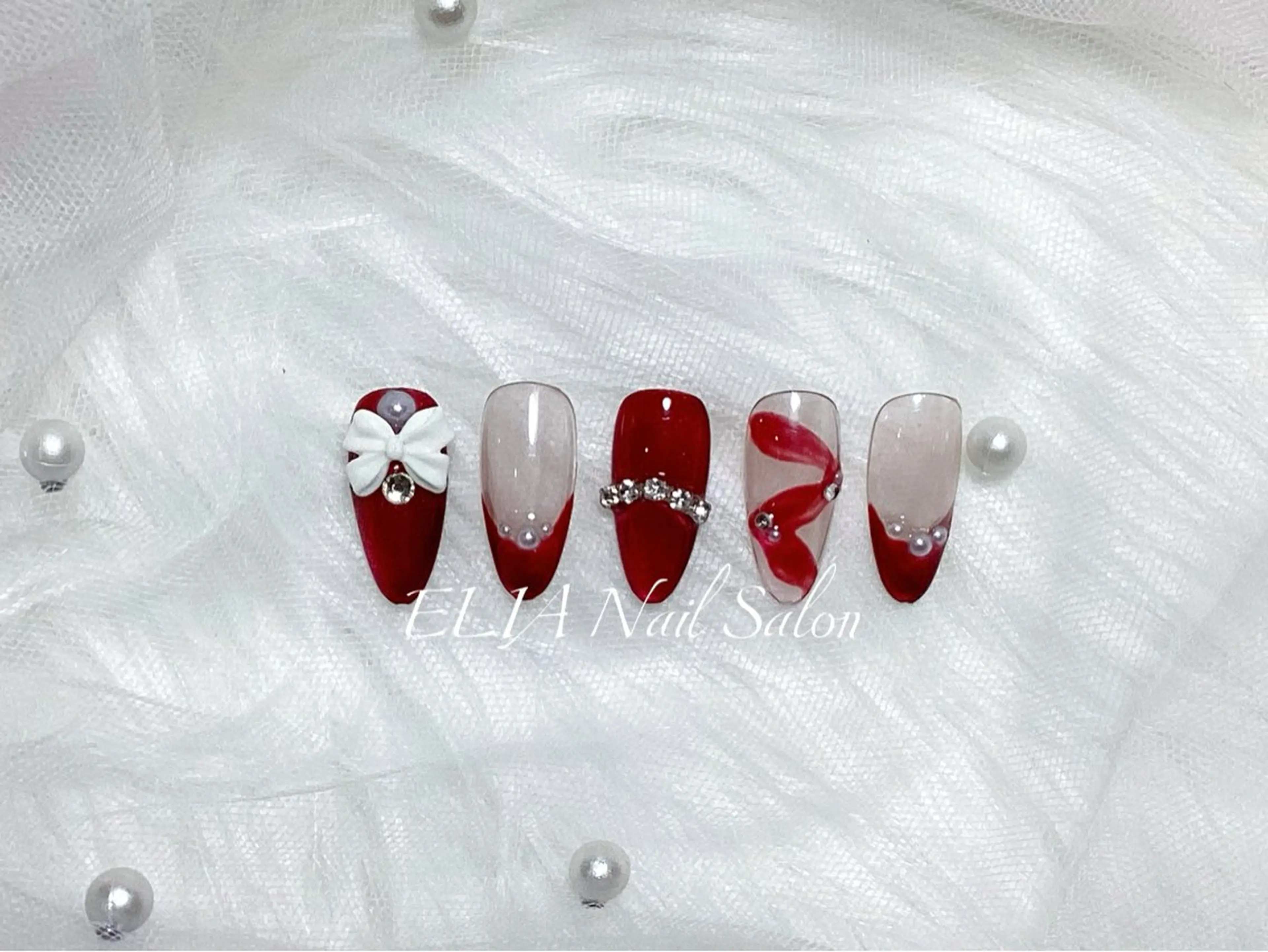ミディアム ハンドネイル ELIA【エリア】 nailsalonのネイルデザイン