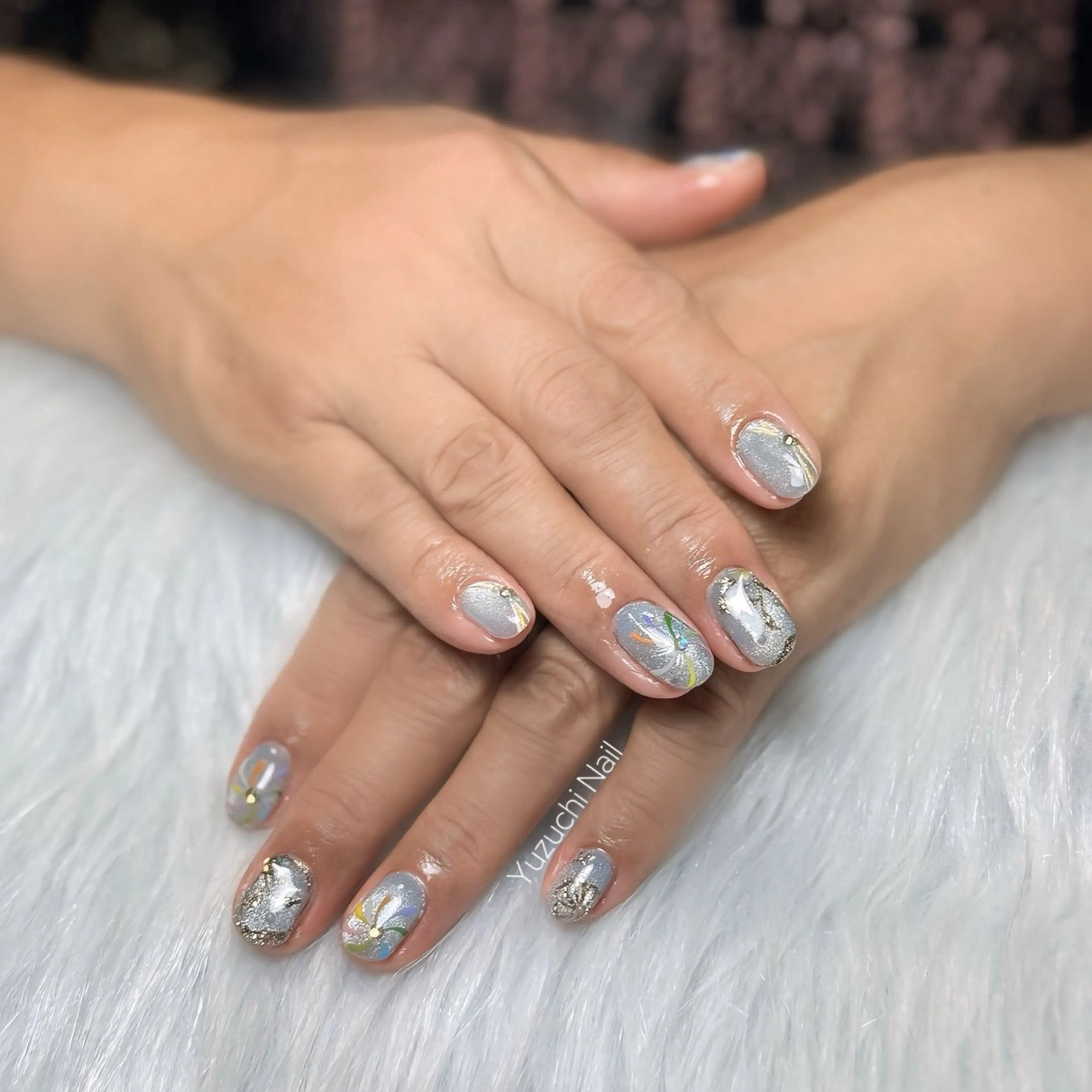 ネイル フットネイル 夏ネイル ワンホンネイル ハンドネイル ハンドケア Yuzuchi Nailのネイルデザイン