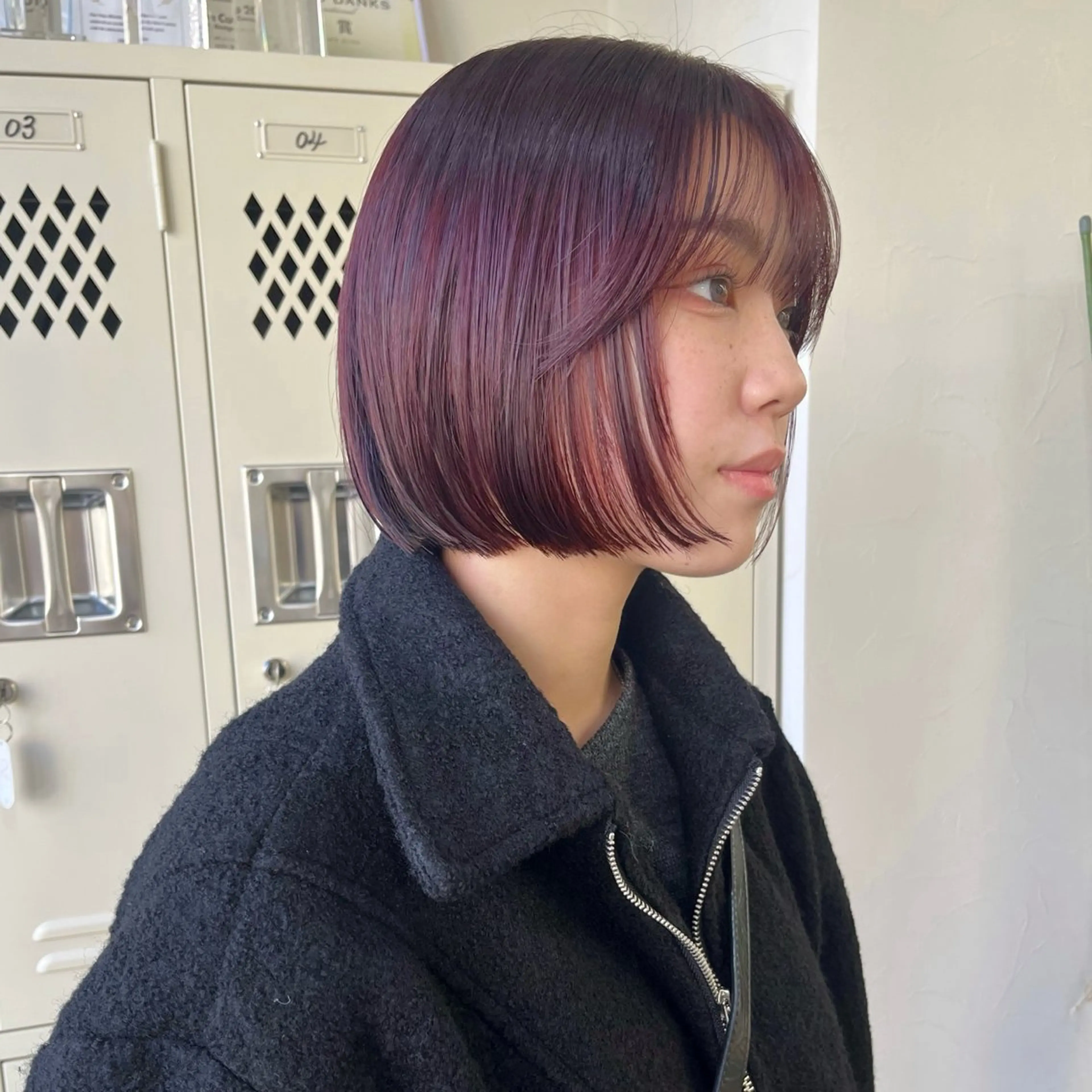 ショート カラー ブリーチ ブリーチなしカラー レッドカラー ボブ 髪質改善 カット ヘアカラー トリートメント 朝がちょっと楽しくな るshort･bobのヘアスタイル