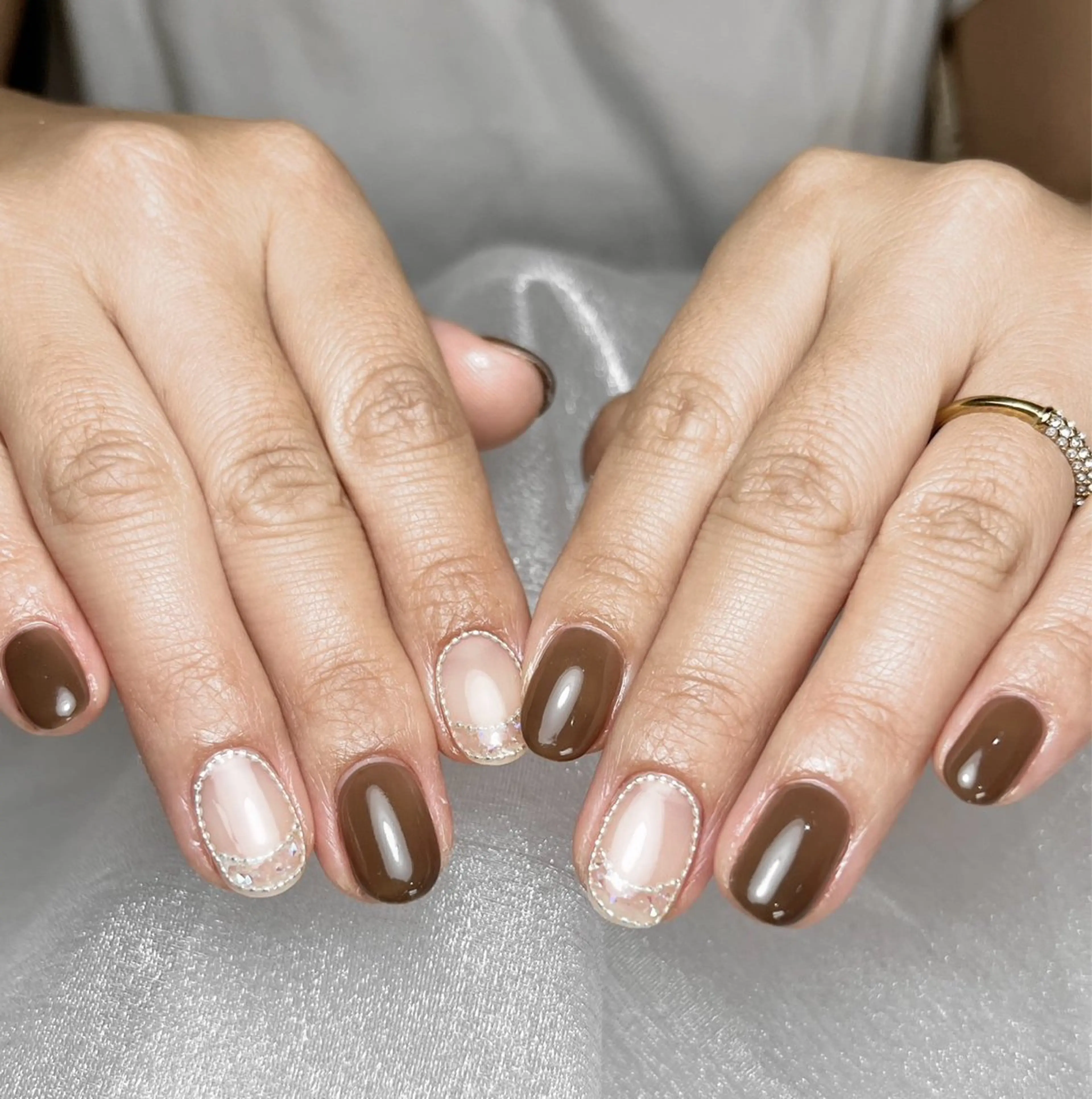 ショート ハンドネイル Toujours nail所属・Toujours / nijinaのネイルデザイン