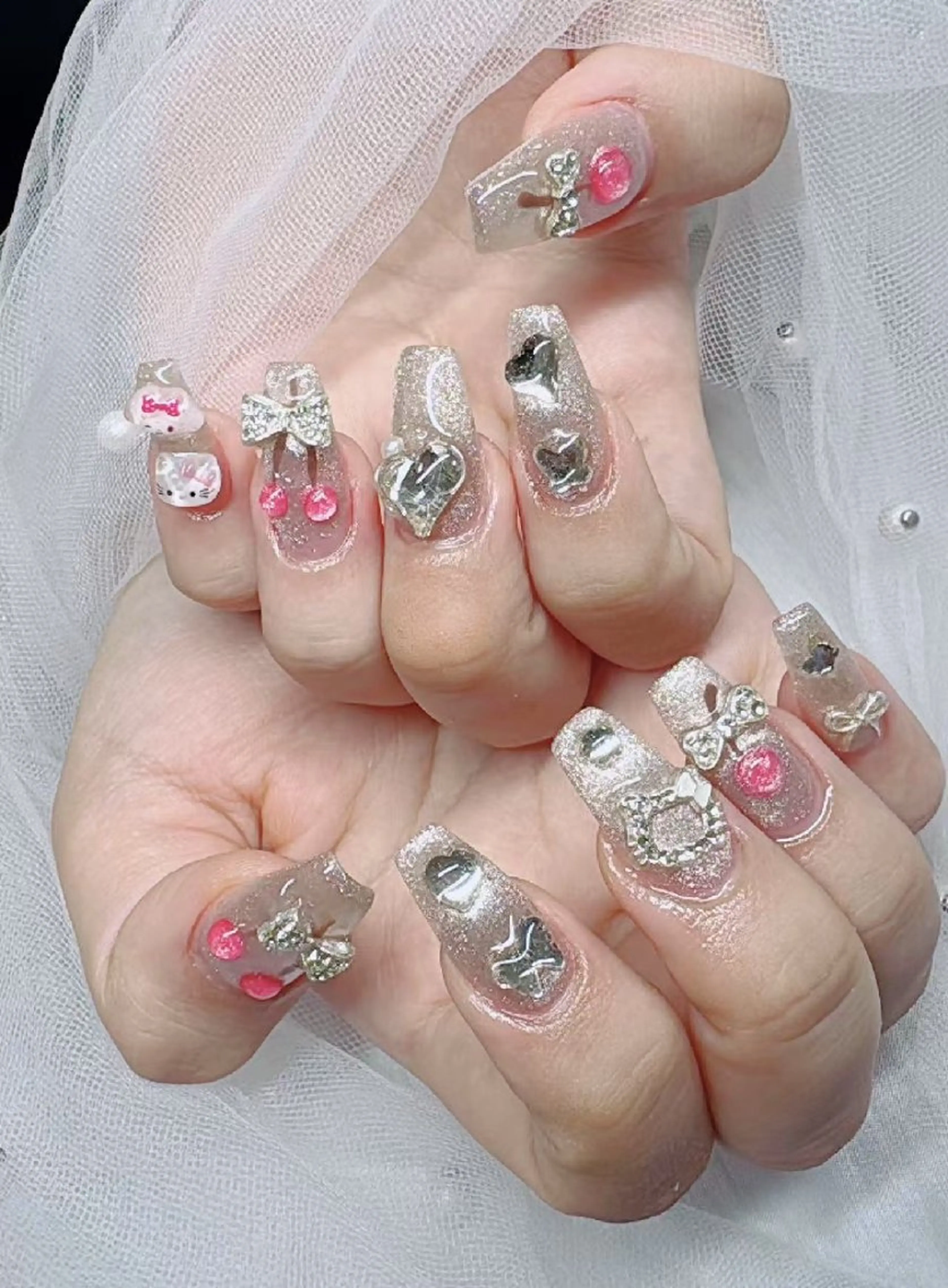 ネイル フットネイル フレンチネイル ジェルネイル ガラスフレンチ 韓国ネイル ハンドネイル ハンドケア The  Nail 新大久保店のその他イメージ